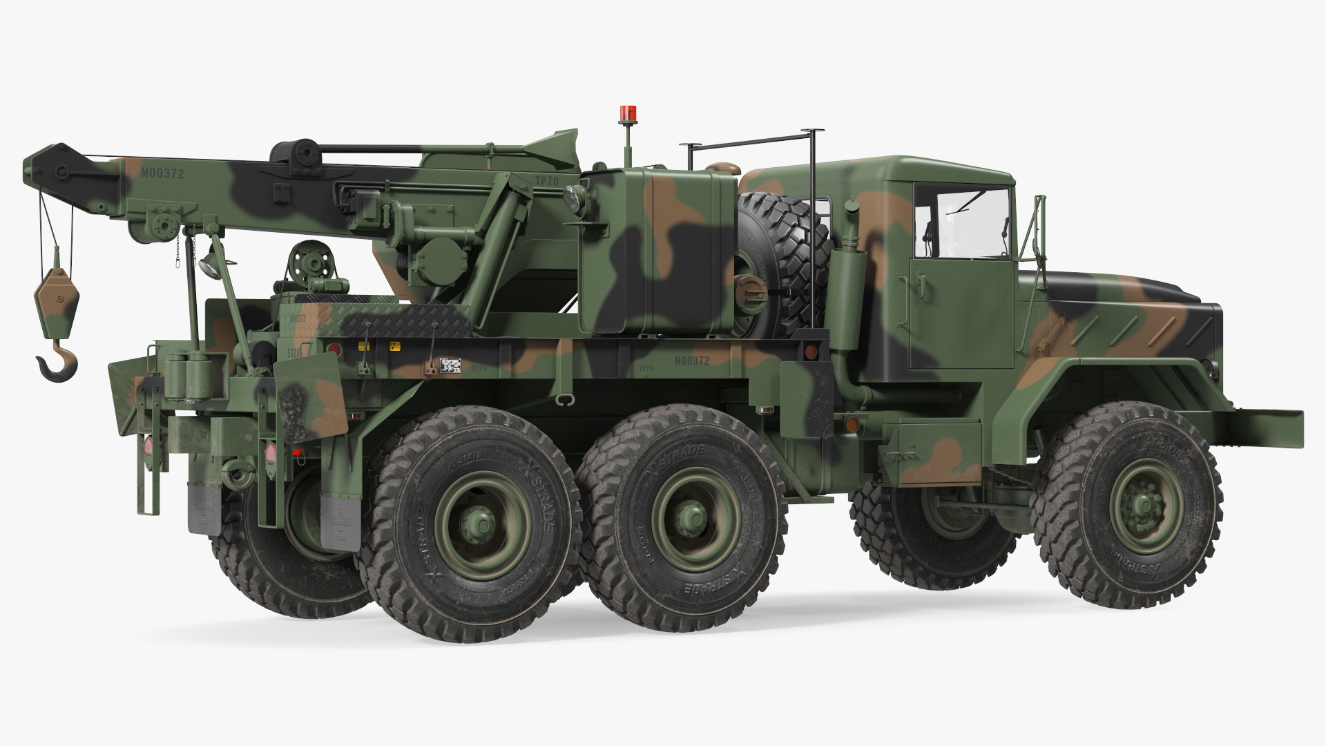 M939 Military Wrecker Green 3D