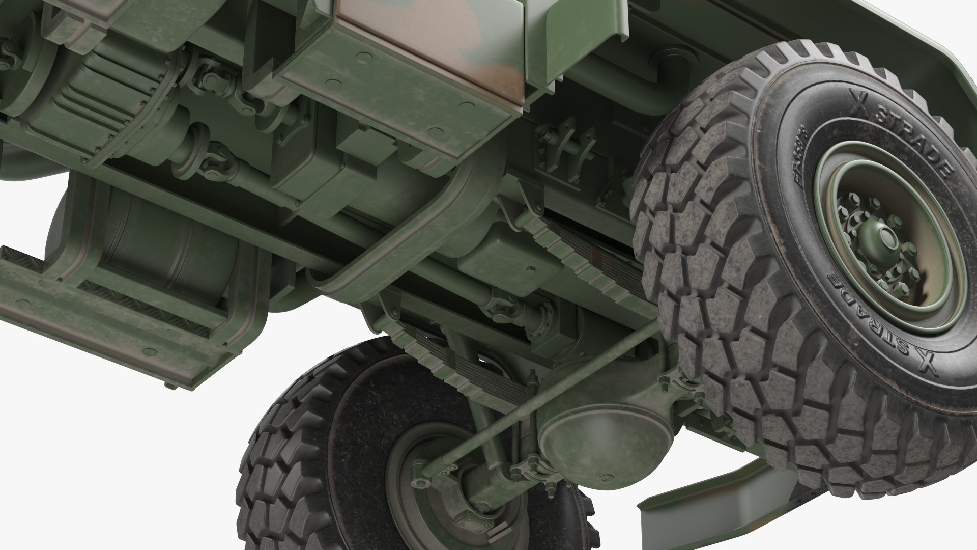 M939 Military Wrecker Green 3D