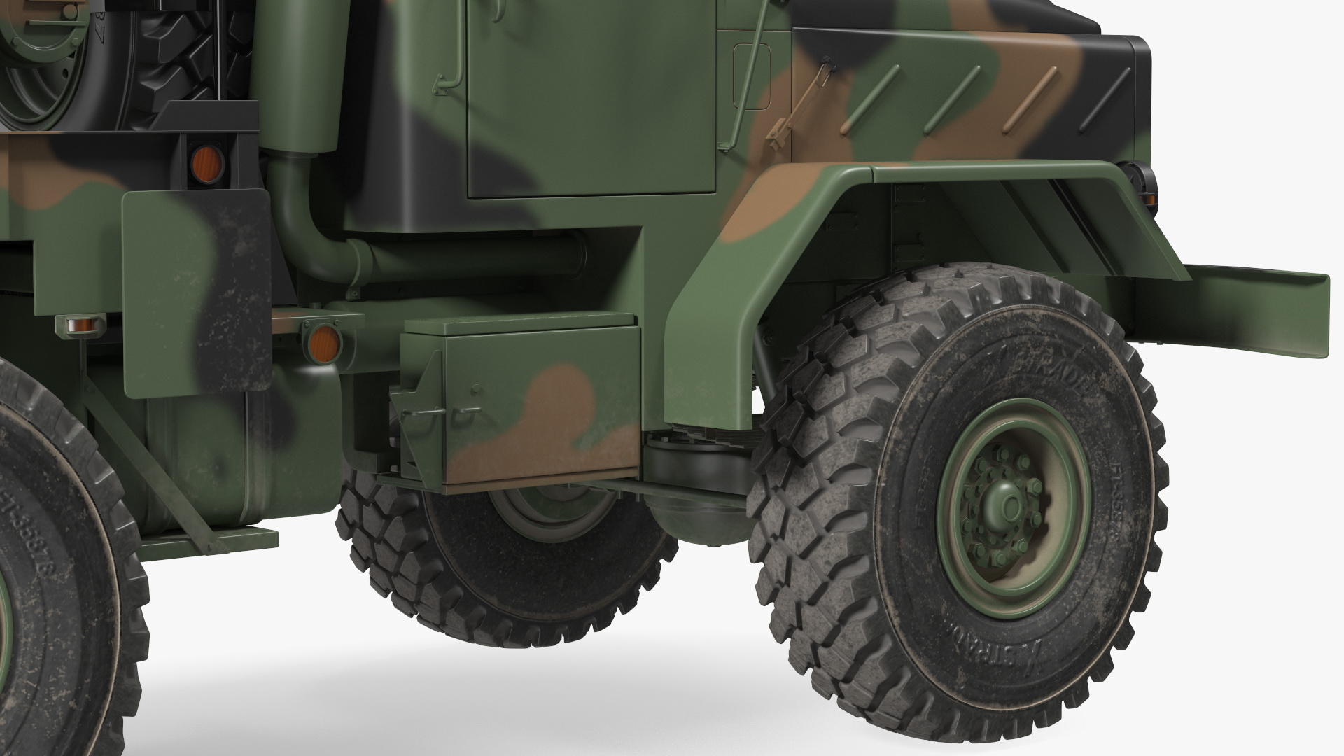 M939 Military Wrecker Green 3D