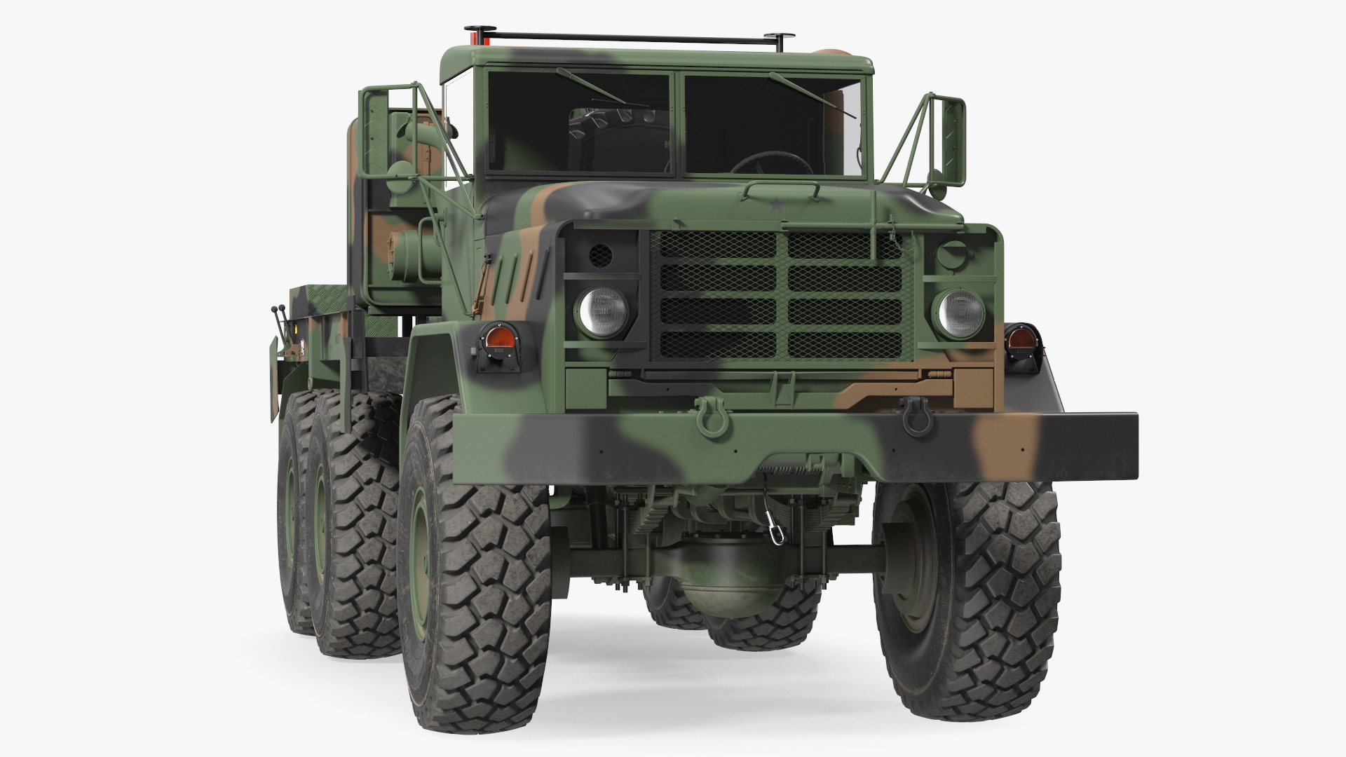 M939 Military Wrecker Green 3D