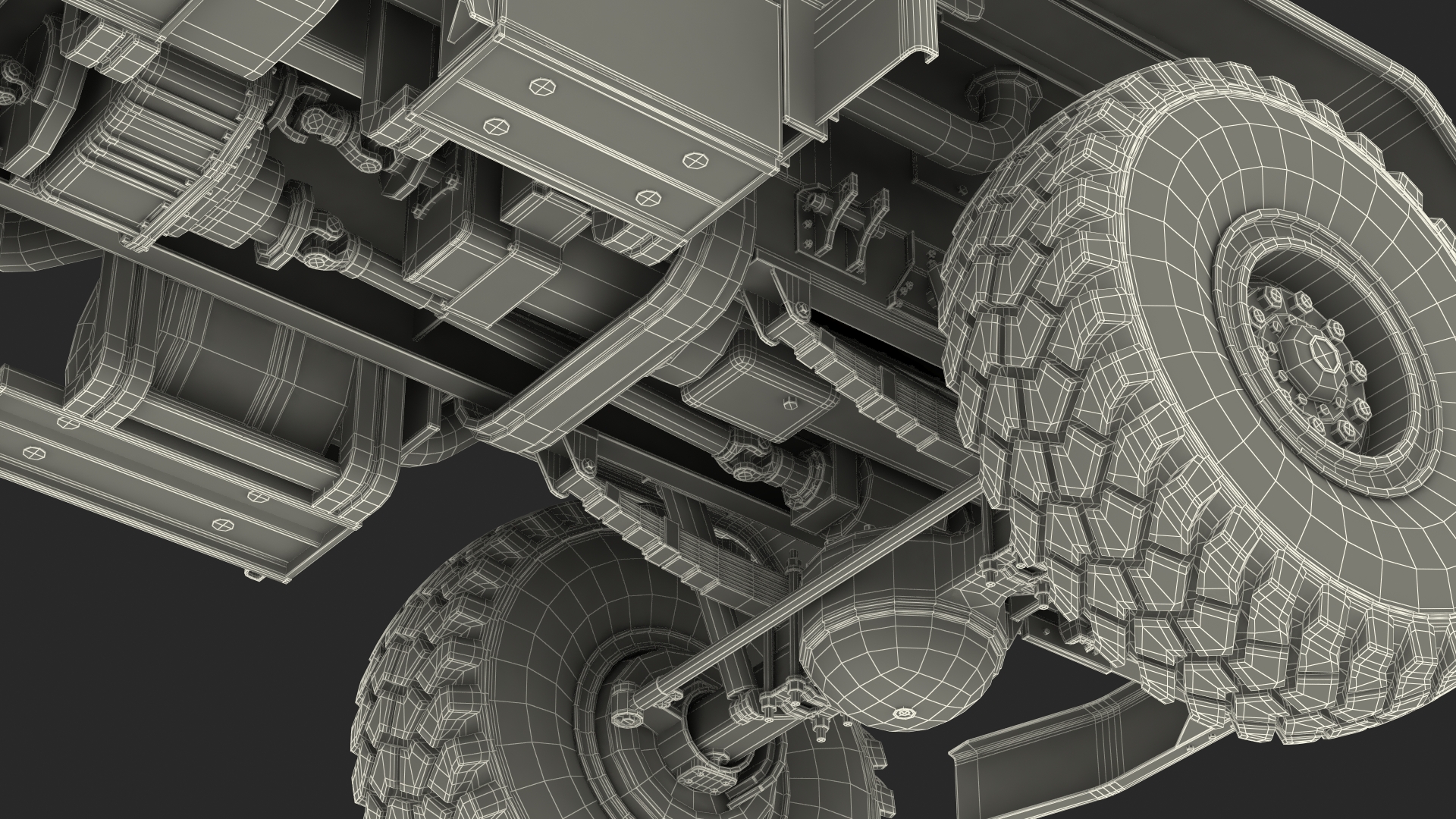 M939 Military Wrecker Green 3D