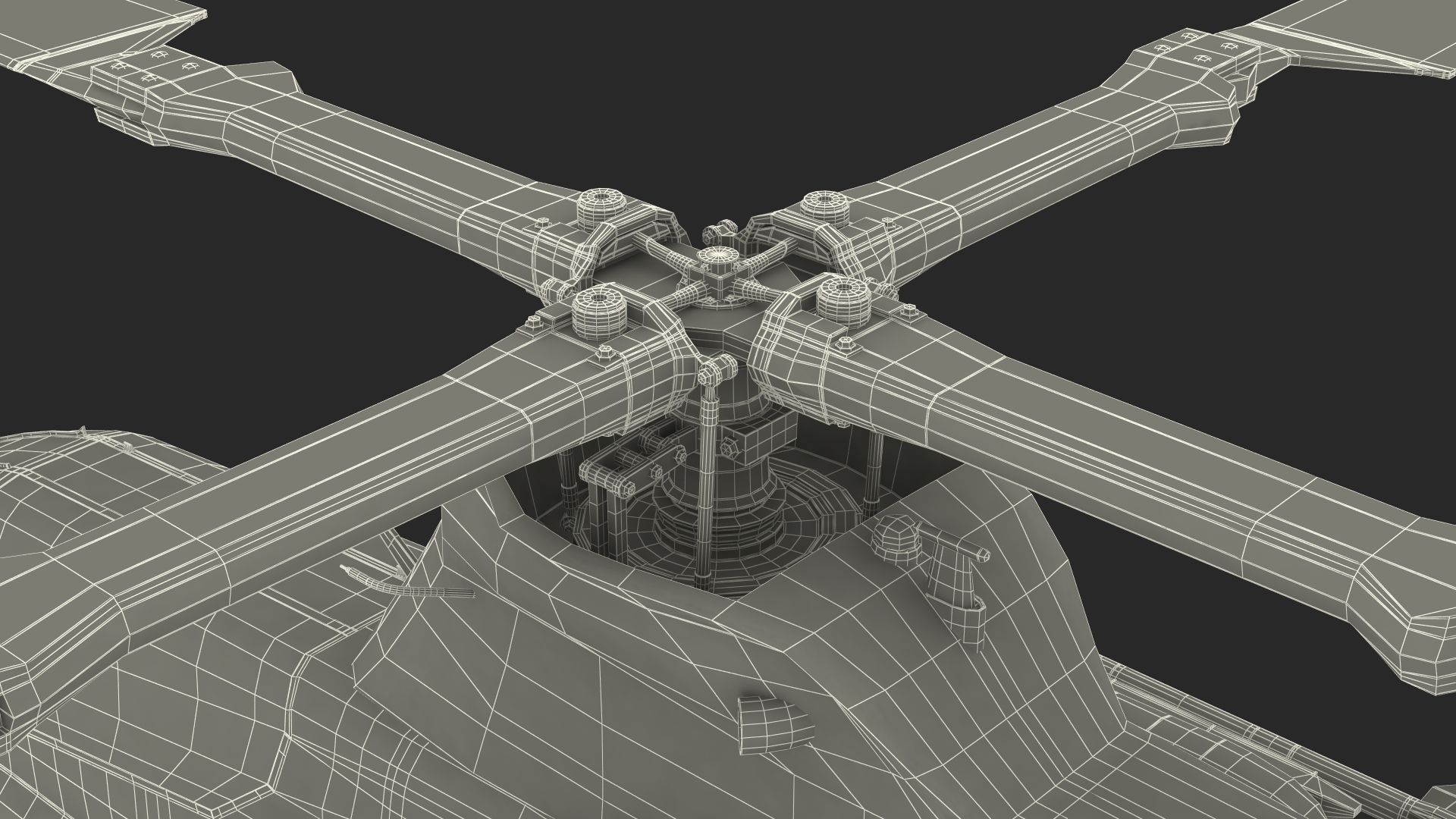 3D Bell AH-1Z Attack Helicopter model