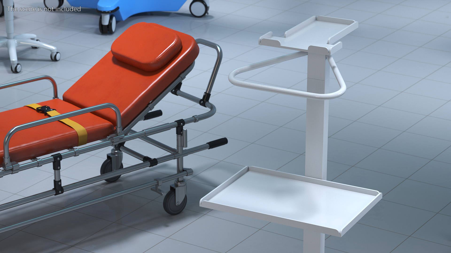 Medical Cart on Wheels 3D