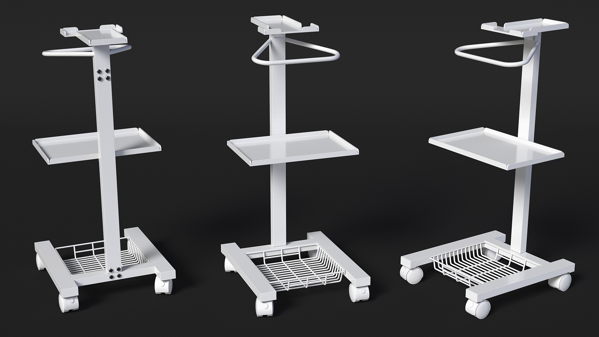 Medical Cart on Wheels 3D