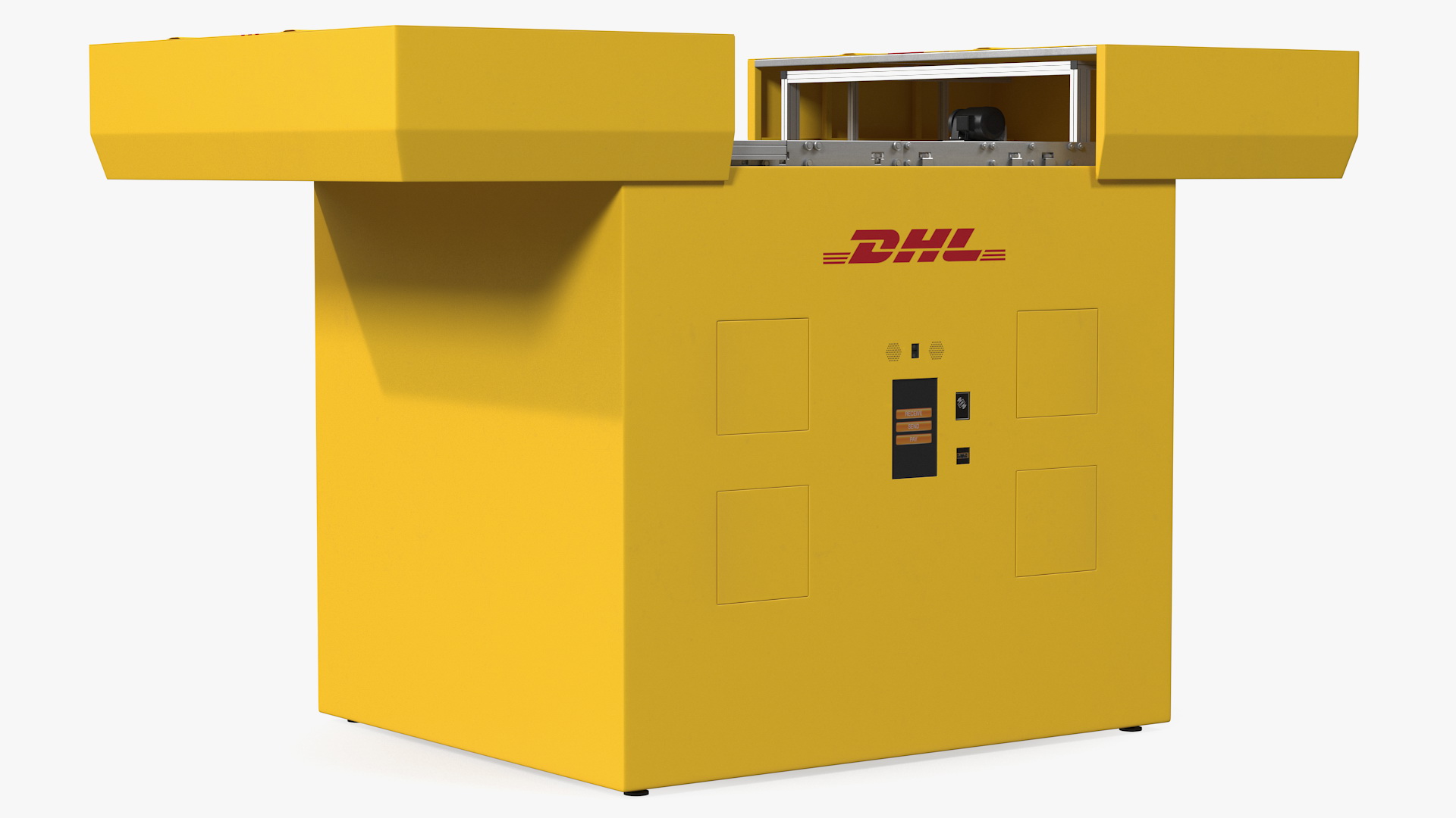 DHL Express Delivery Drone Station 3D model