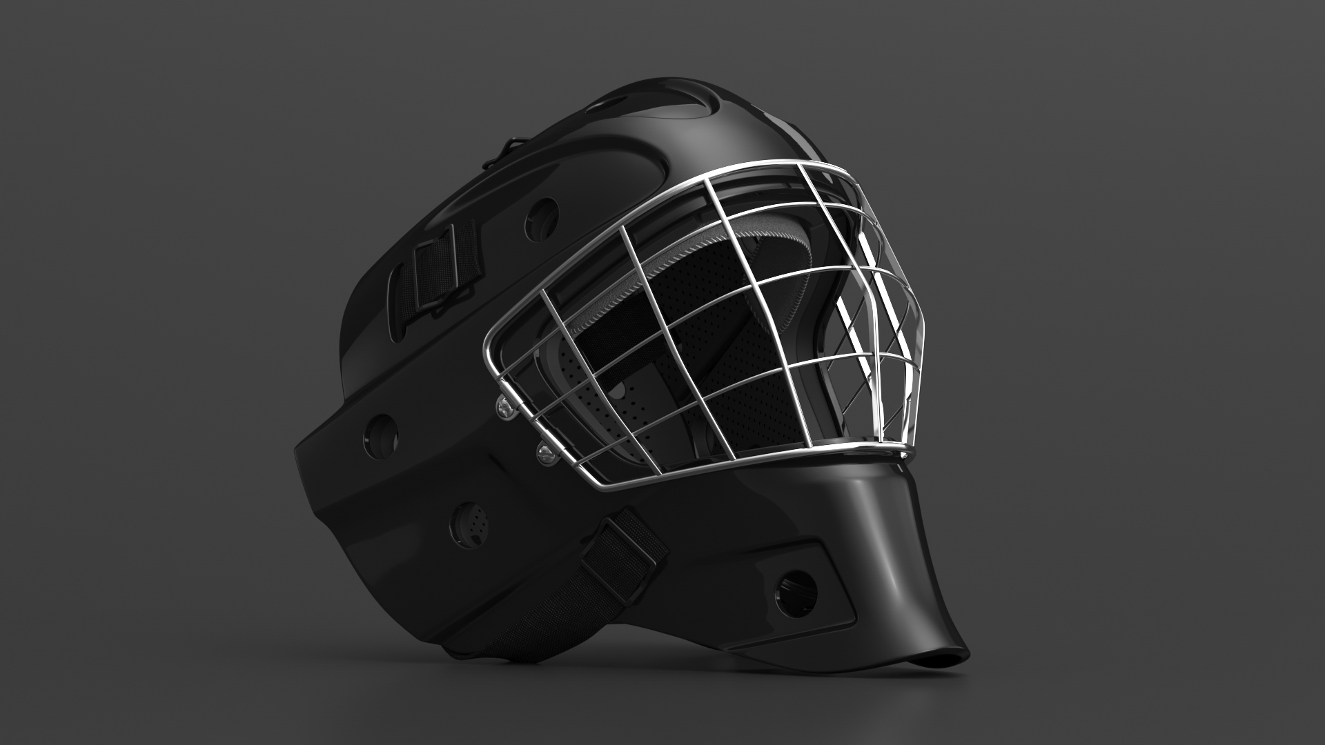 Ice Hockey Goalie Helmet 3D model