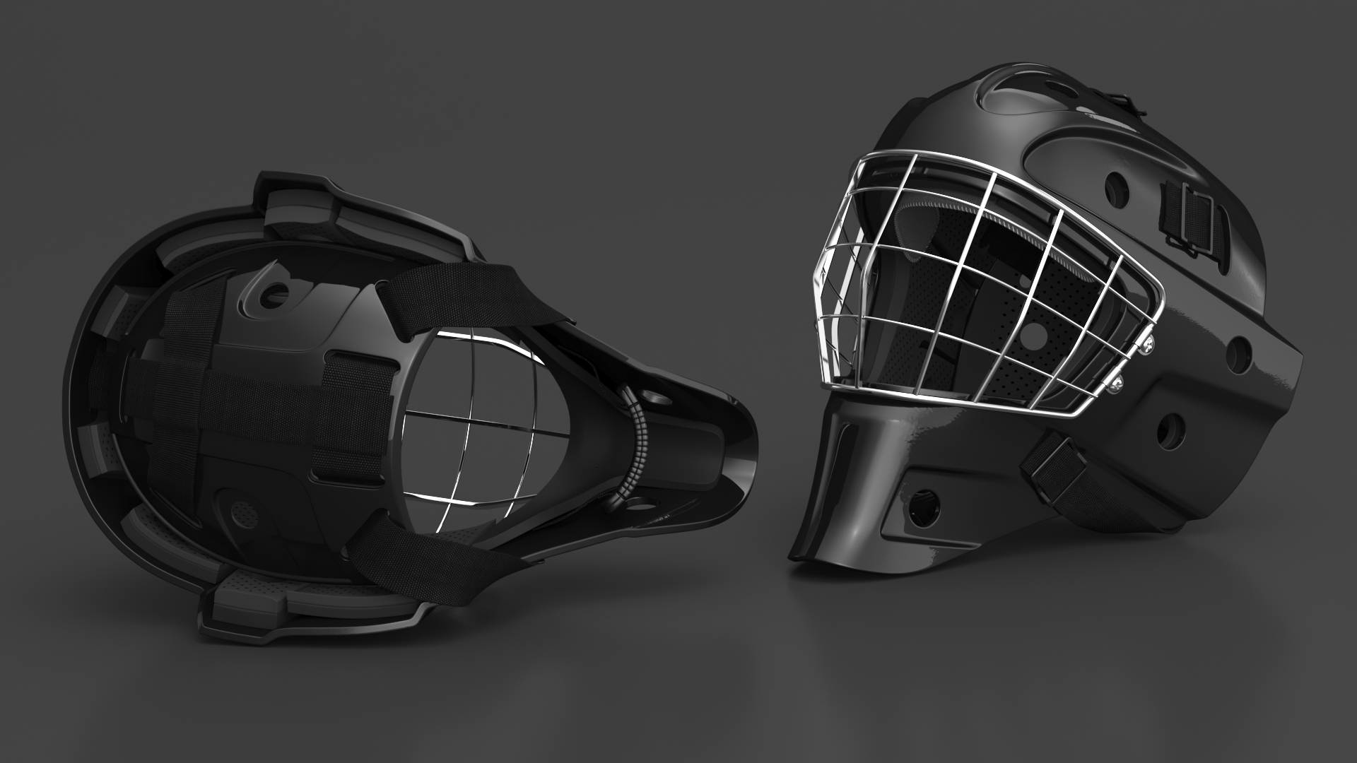 Ice Hockey Goalie Helmet 3D model