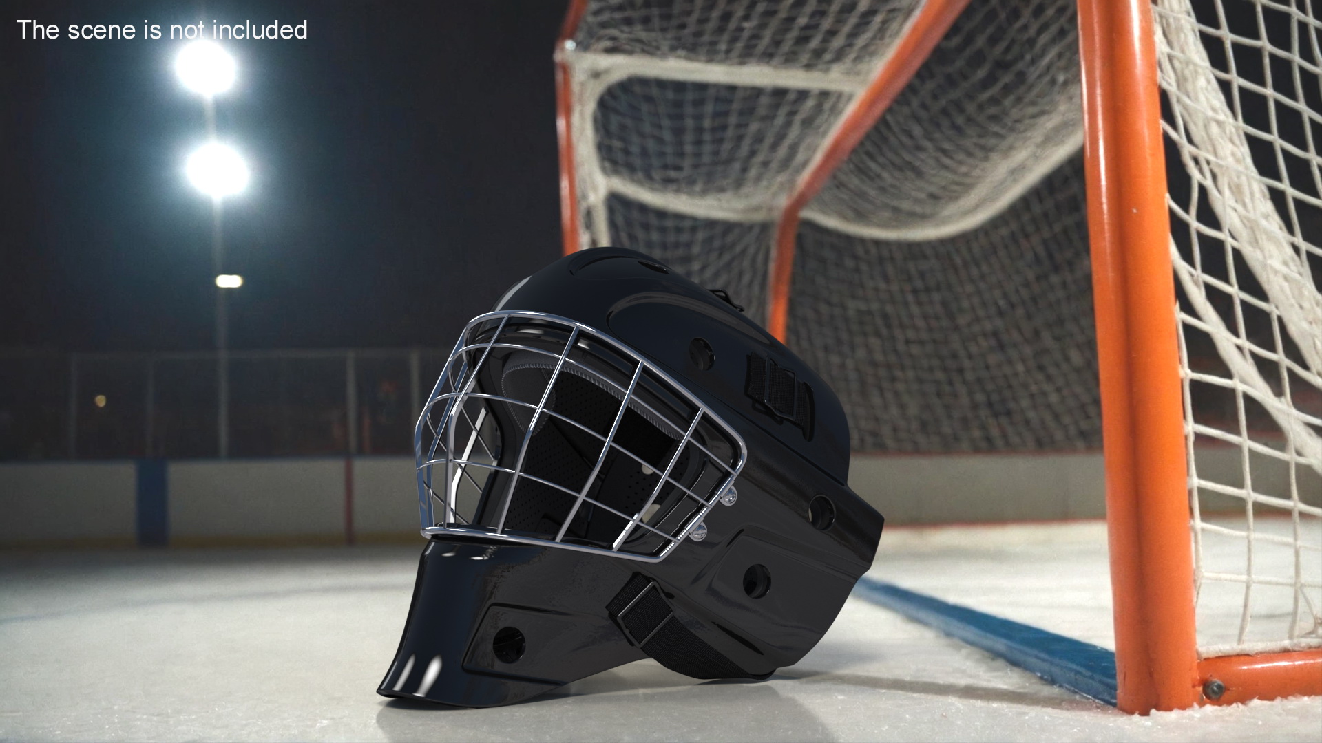 Ice Hockey Goalie Helmet 3D model