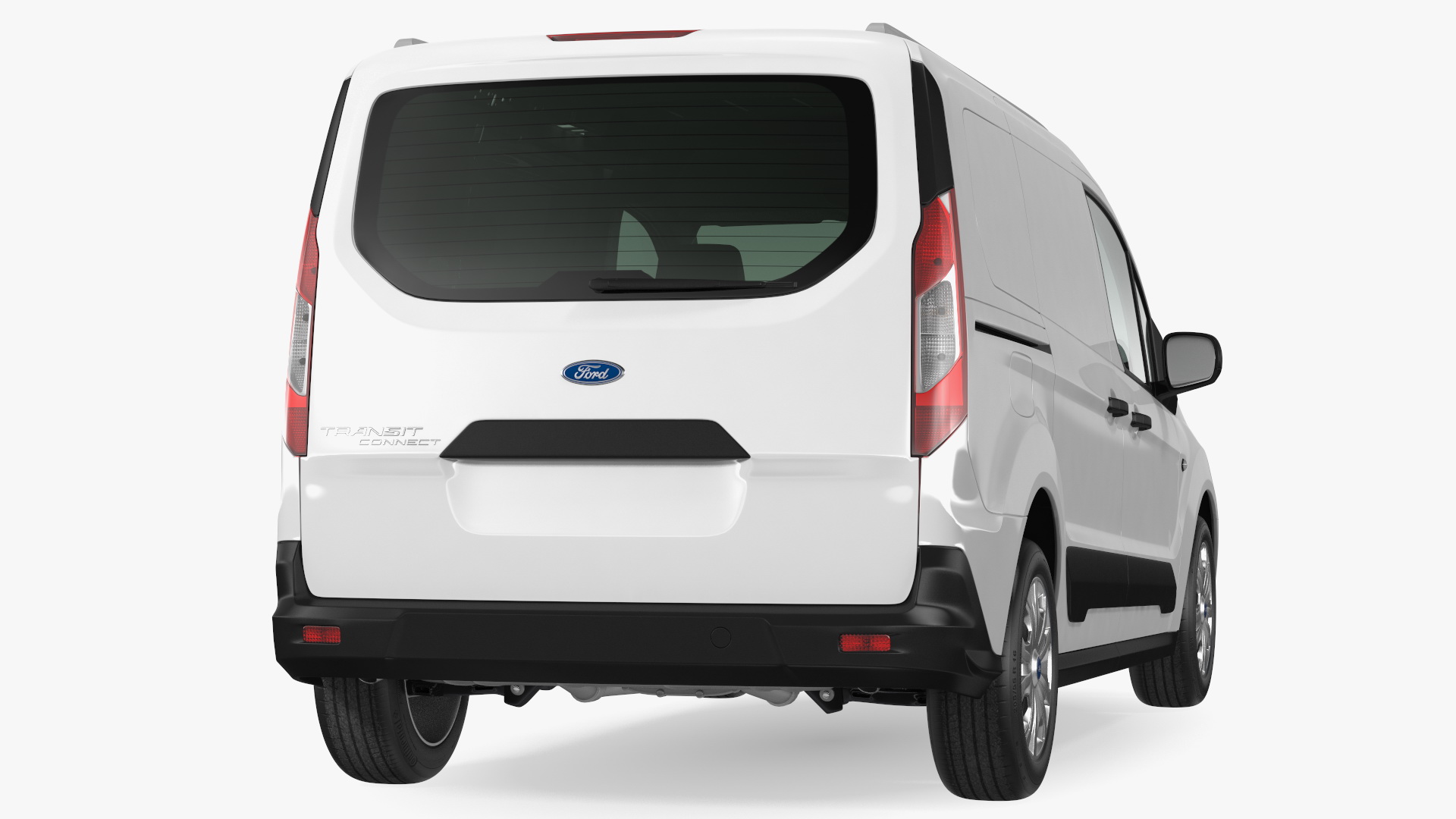 3D Ford Transit Connect Tailgate Simple Interior White