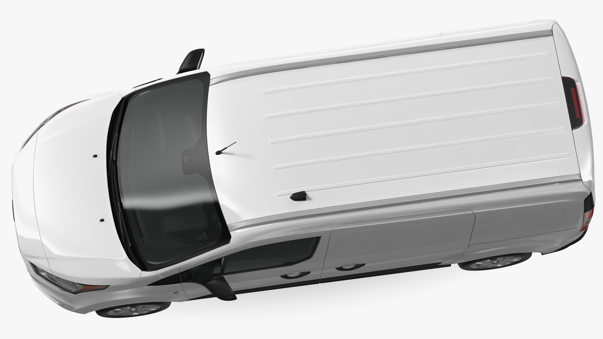 3D Ford Transit Connect Tailgate Simple Interior White