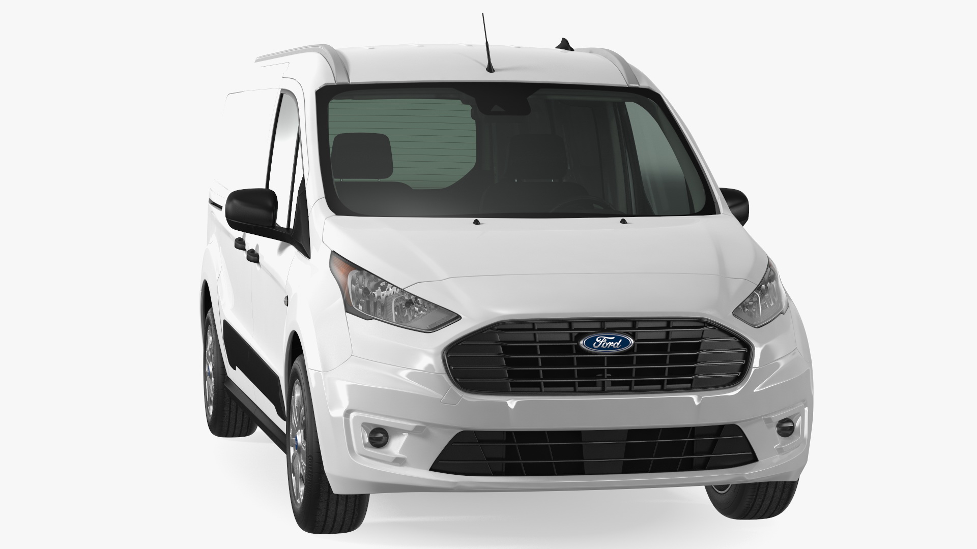 3D Ford Transit Connect Tailgate Simple Interior White