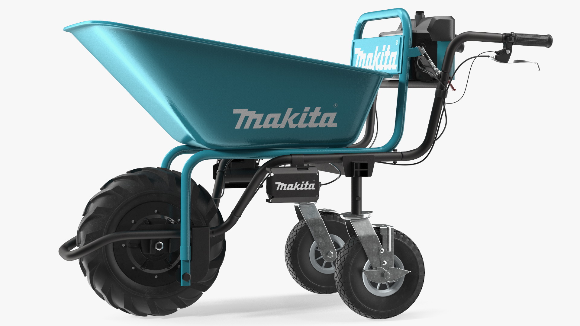 3D Makita DCU180ZB Brushless Electric Wheelbarrow with Bucket model