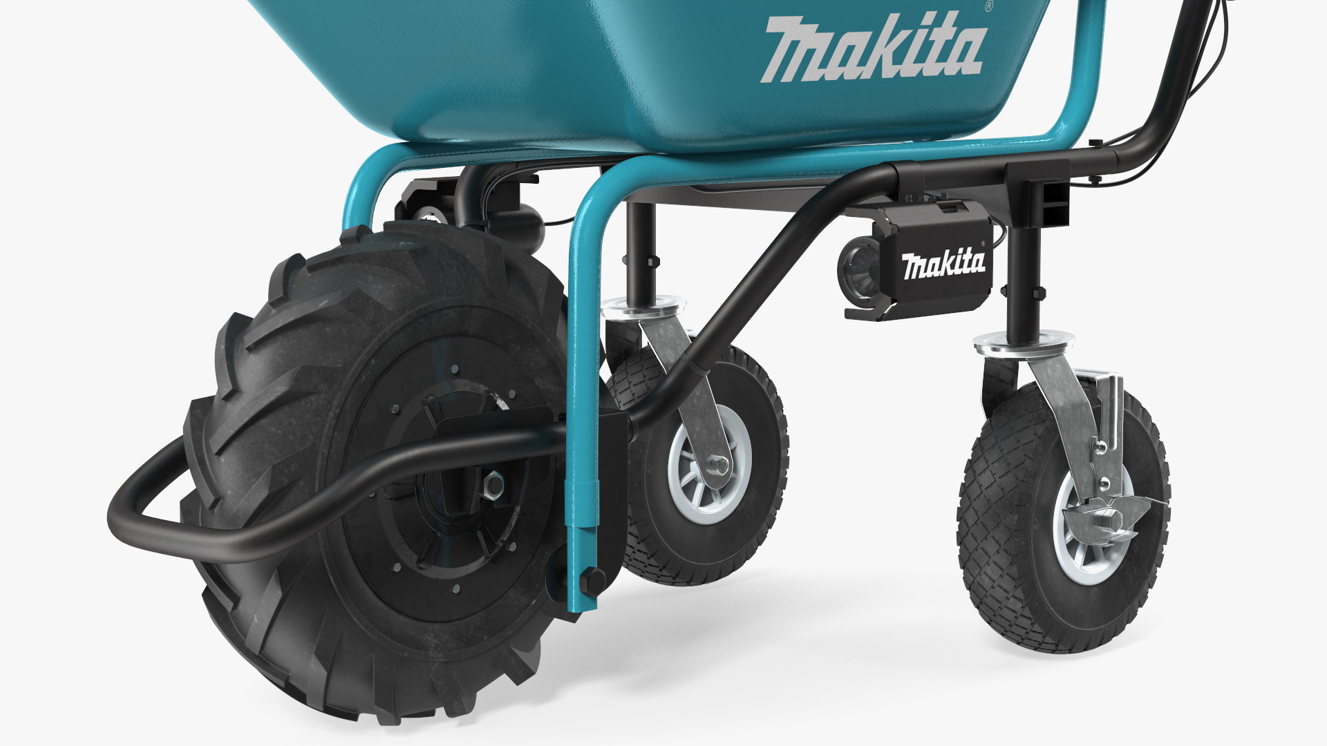 3D Makita DCU180ZB Brushless Electric Wheelbarrow with Bucket model