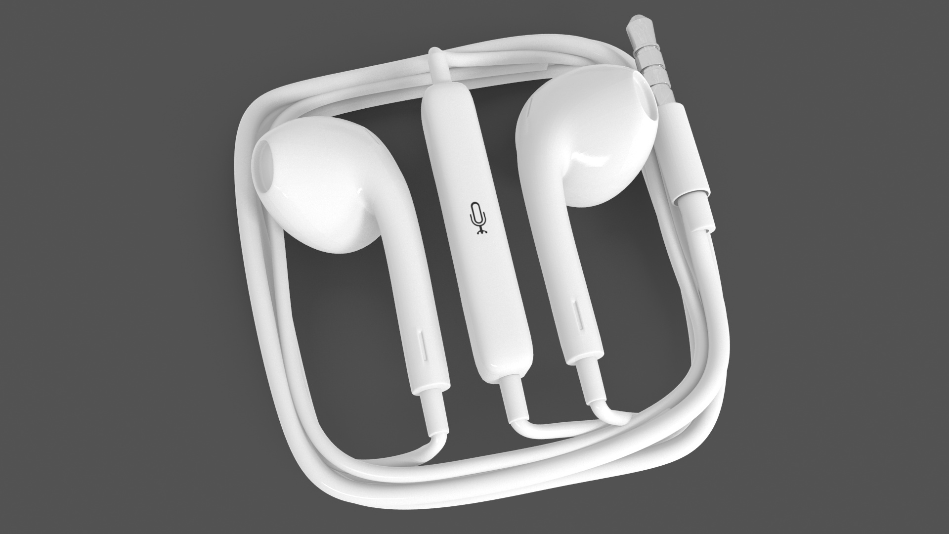 3D Earphones with Integrated Remote and Mic in Case model