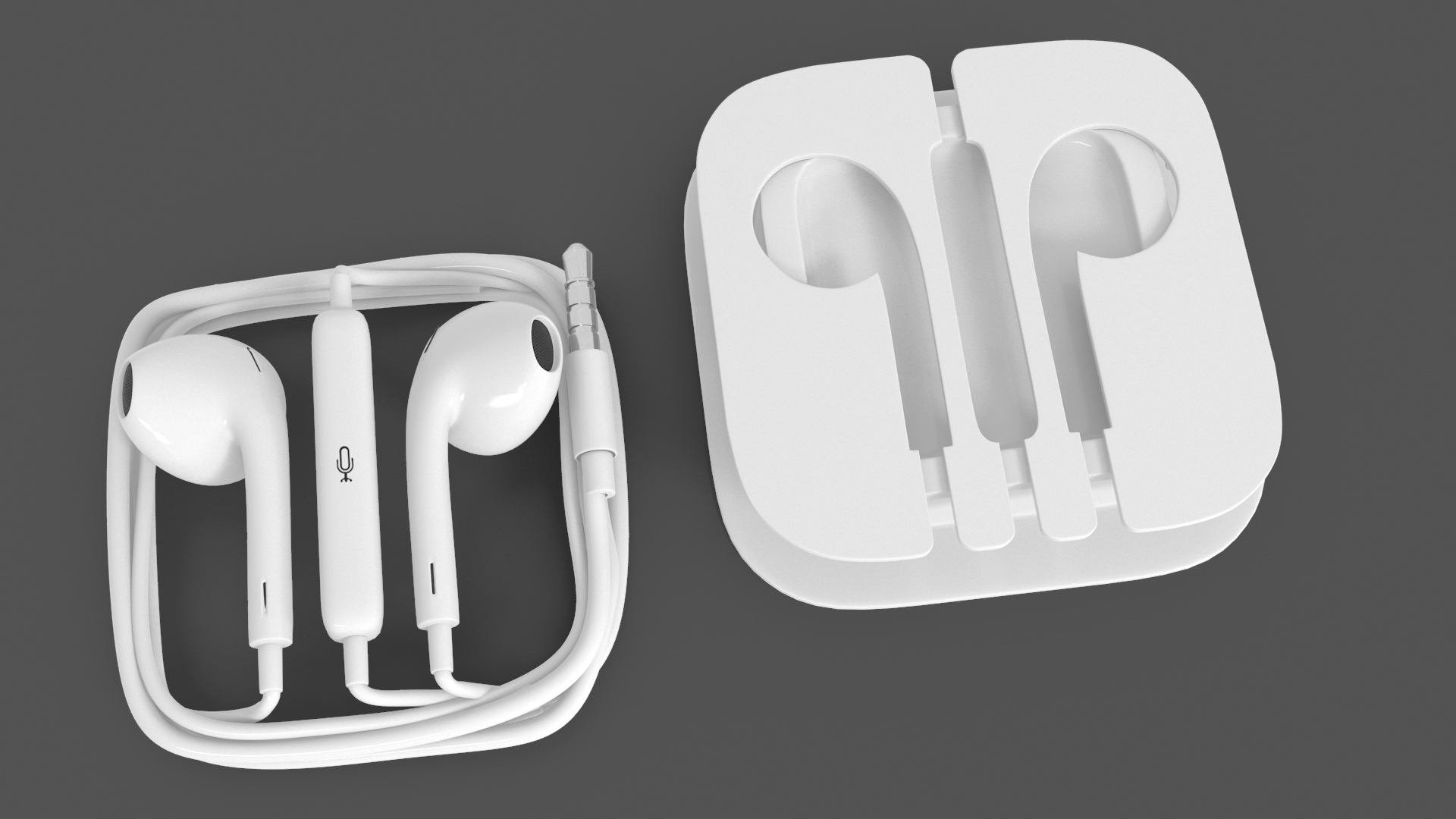 3D Earphones with Integrated Remote and Mic in Case model