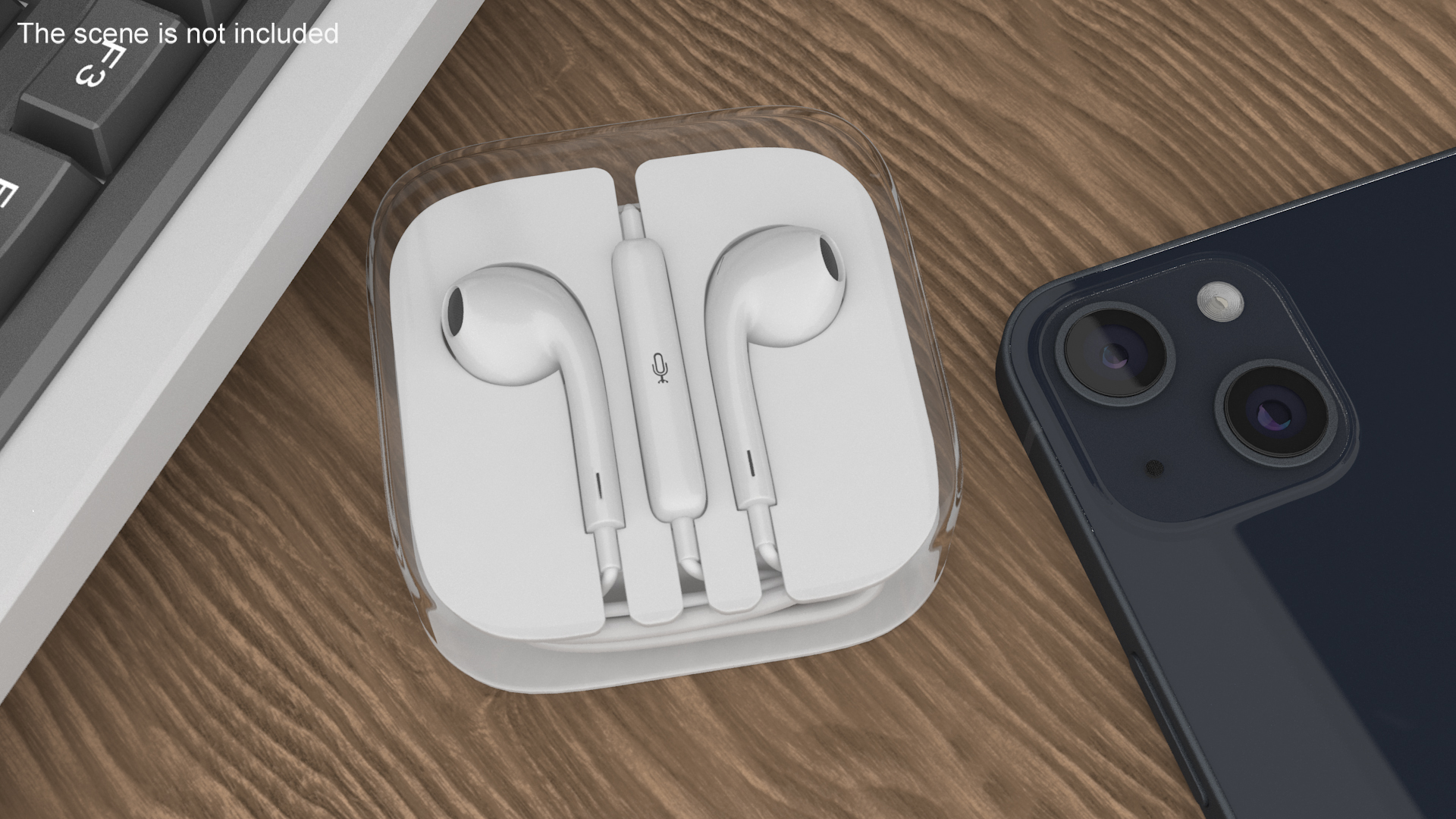 3D Earphones with Integrated Remote and Mic in Case model