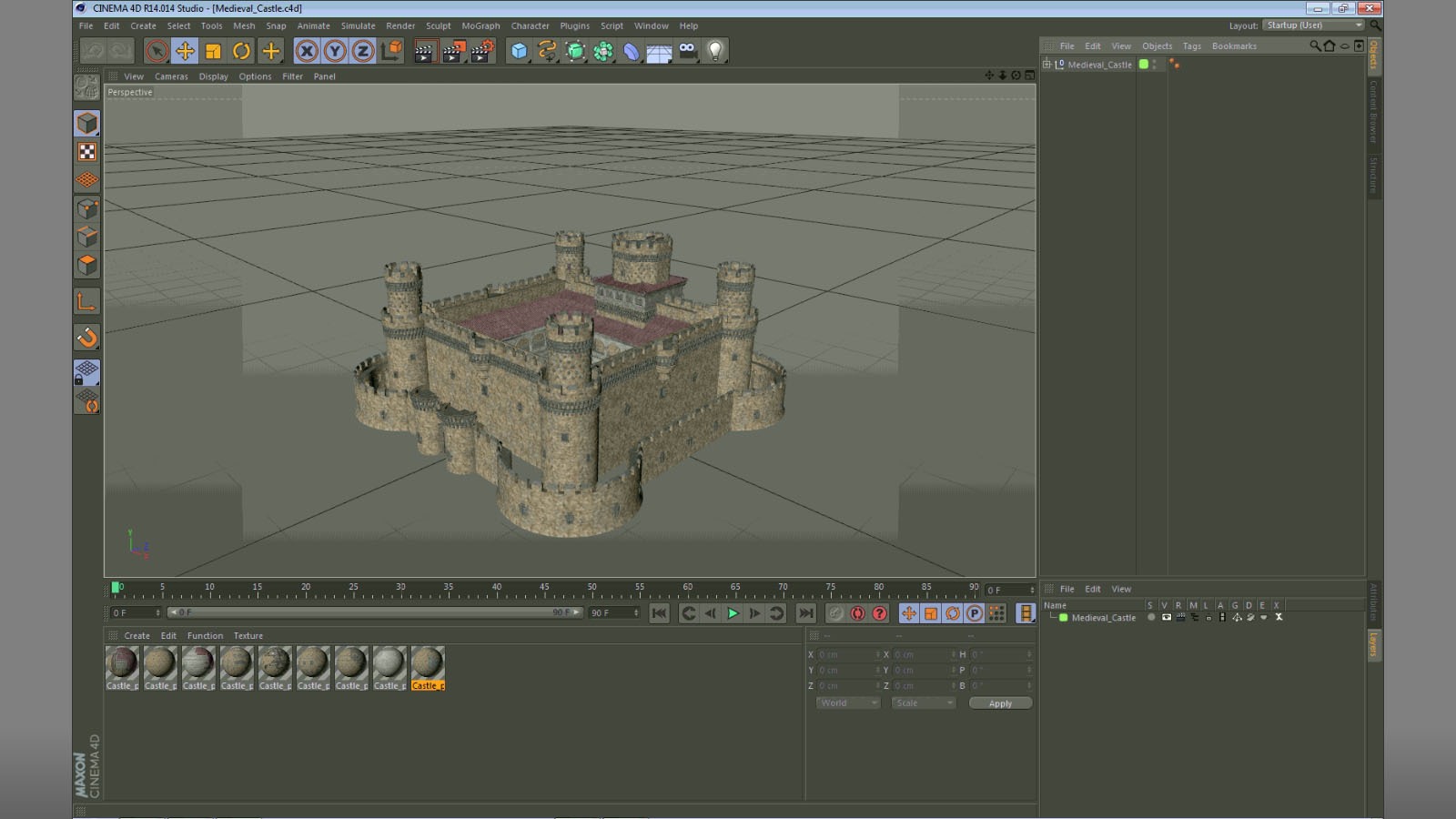 3D model Medieval Castle