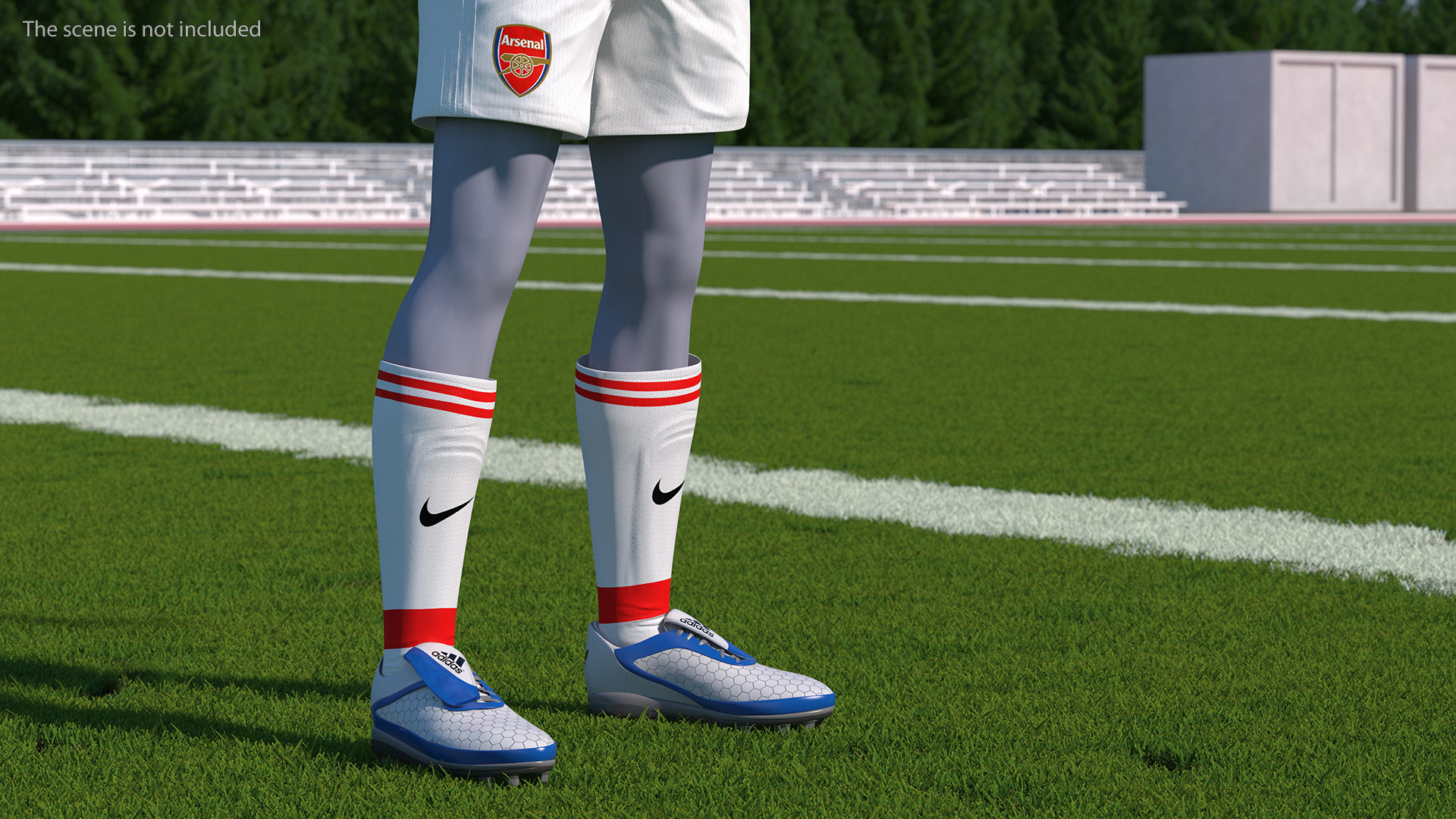 3D model Arsenal Soccer Kit with Nike Cleats