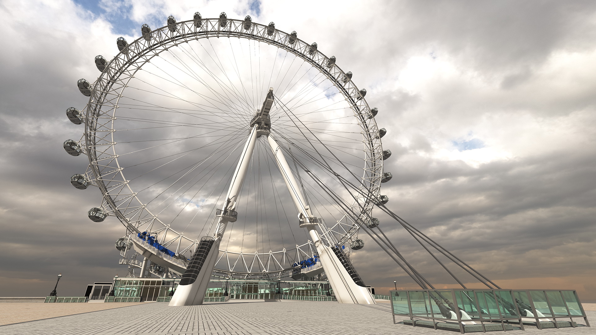 Observation Ferris Wheel 3D model