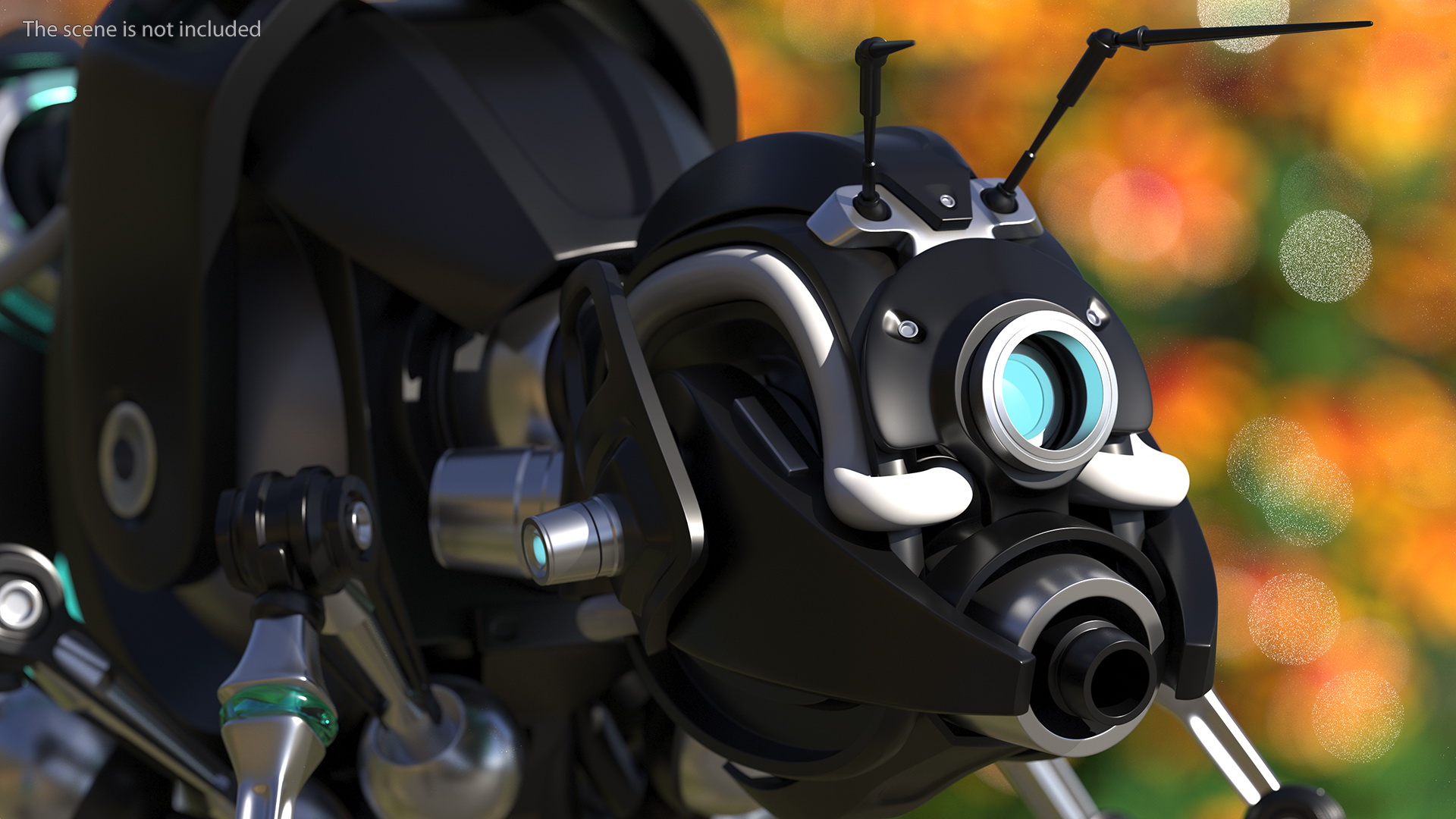 3D model Robot Bee Black