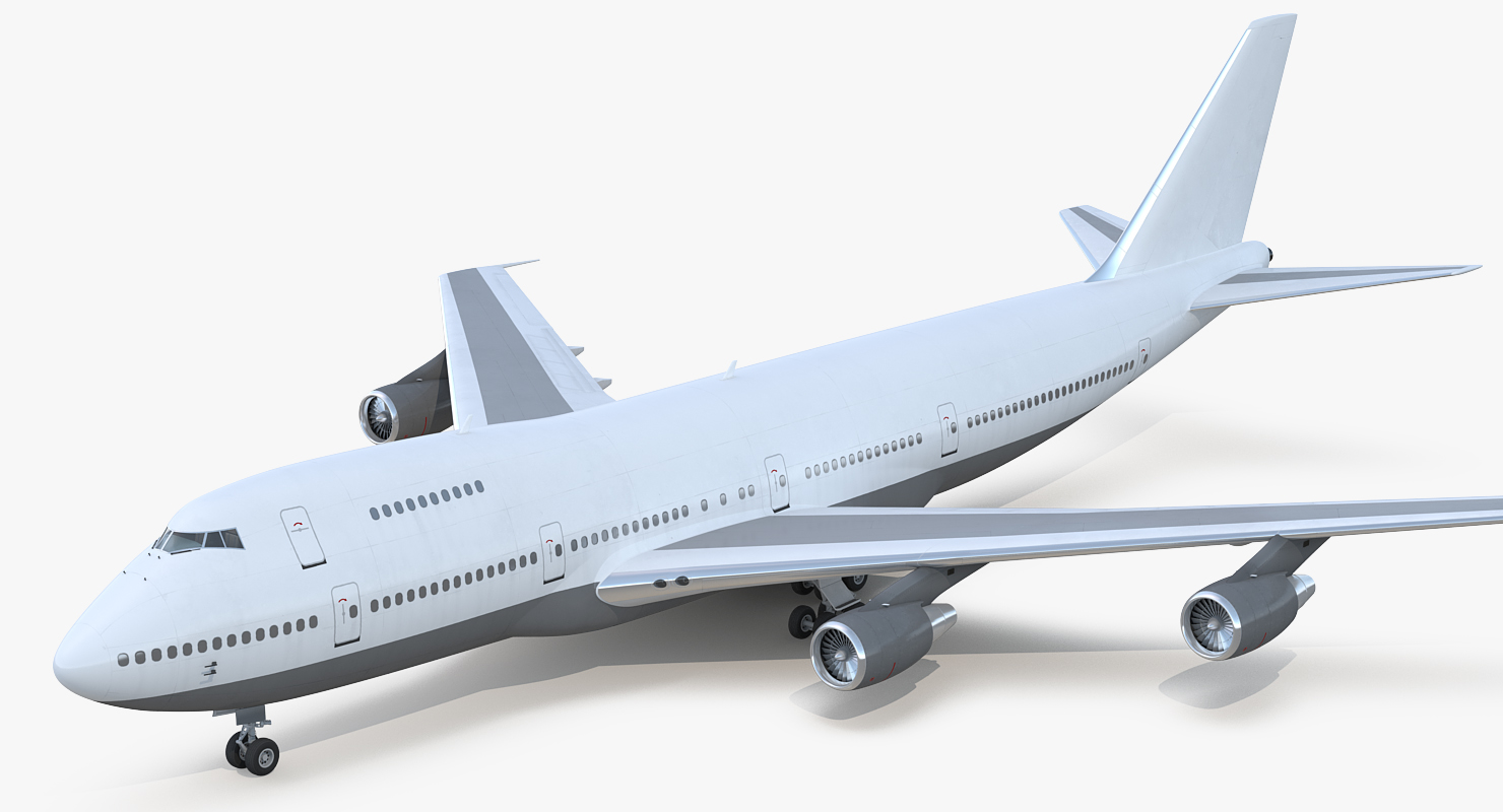 3D model Boeing 747 200B Generic Rigged