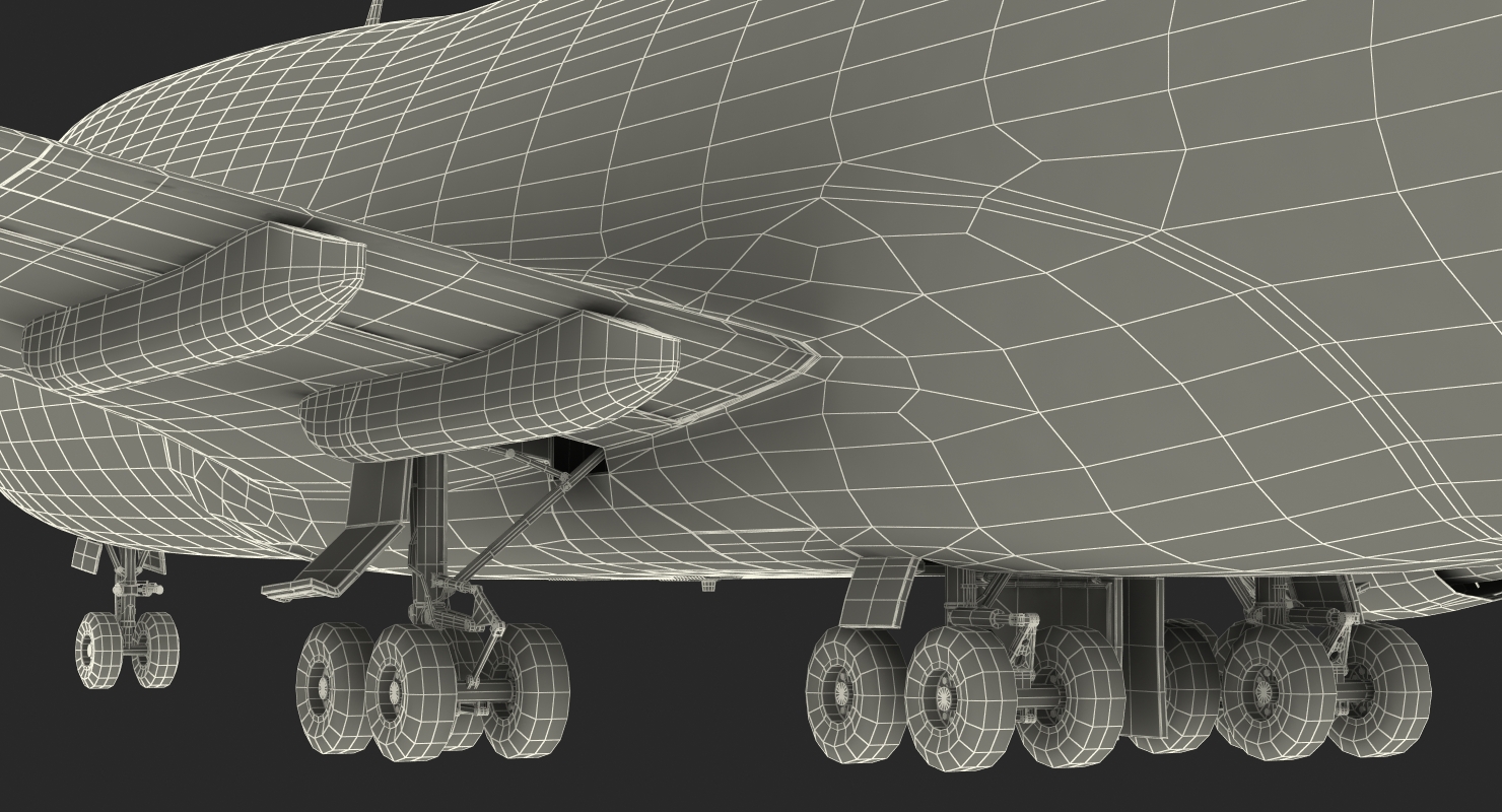 3D model Boeing 747 200B Generic Rigged