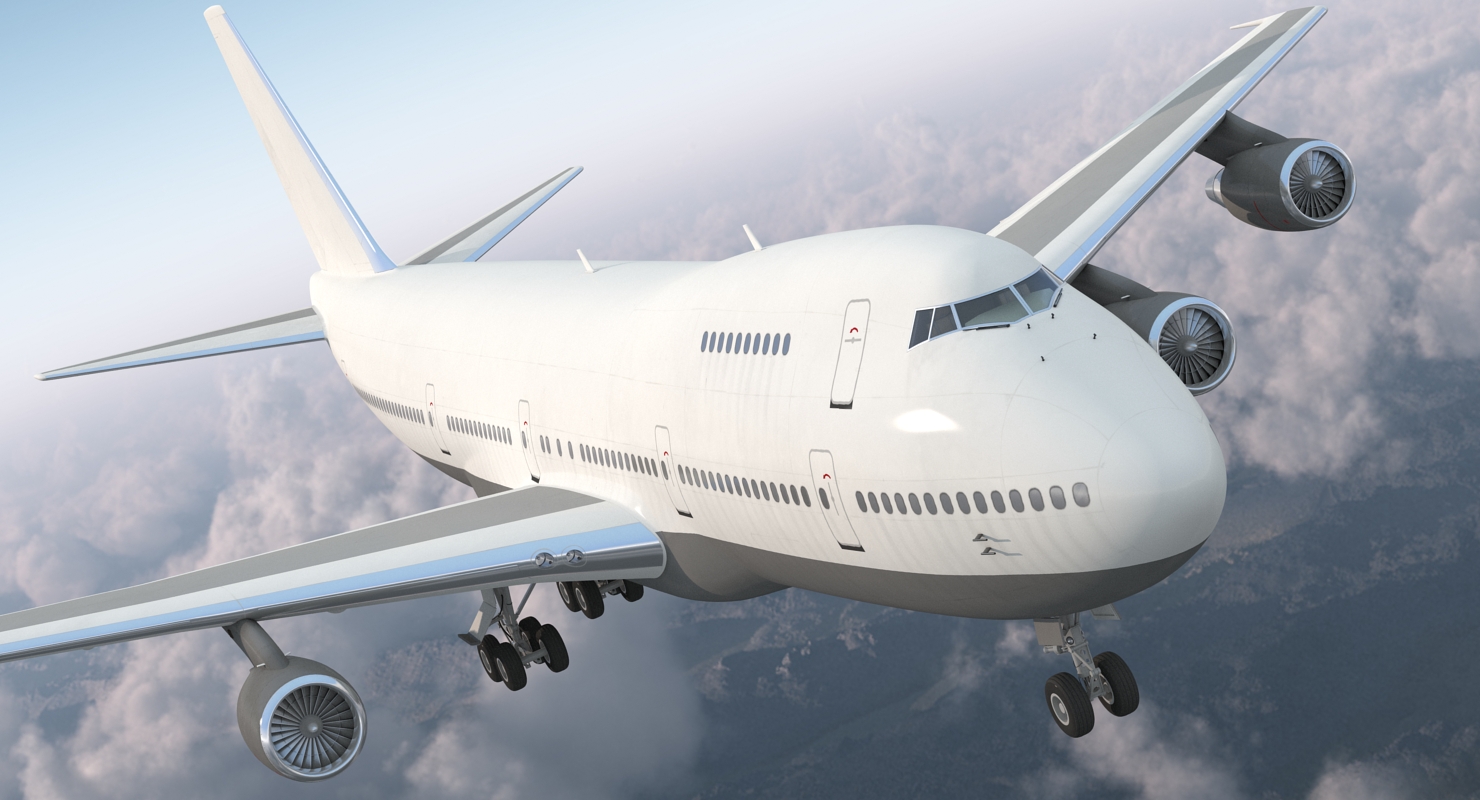 3D model Boeing 747 200B Generic Rigged