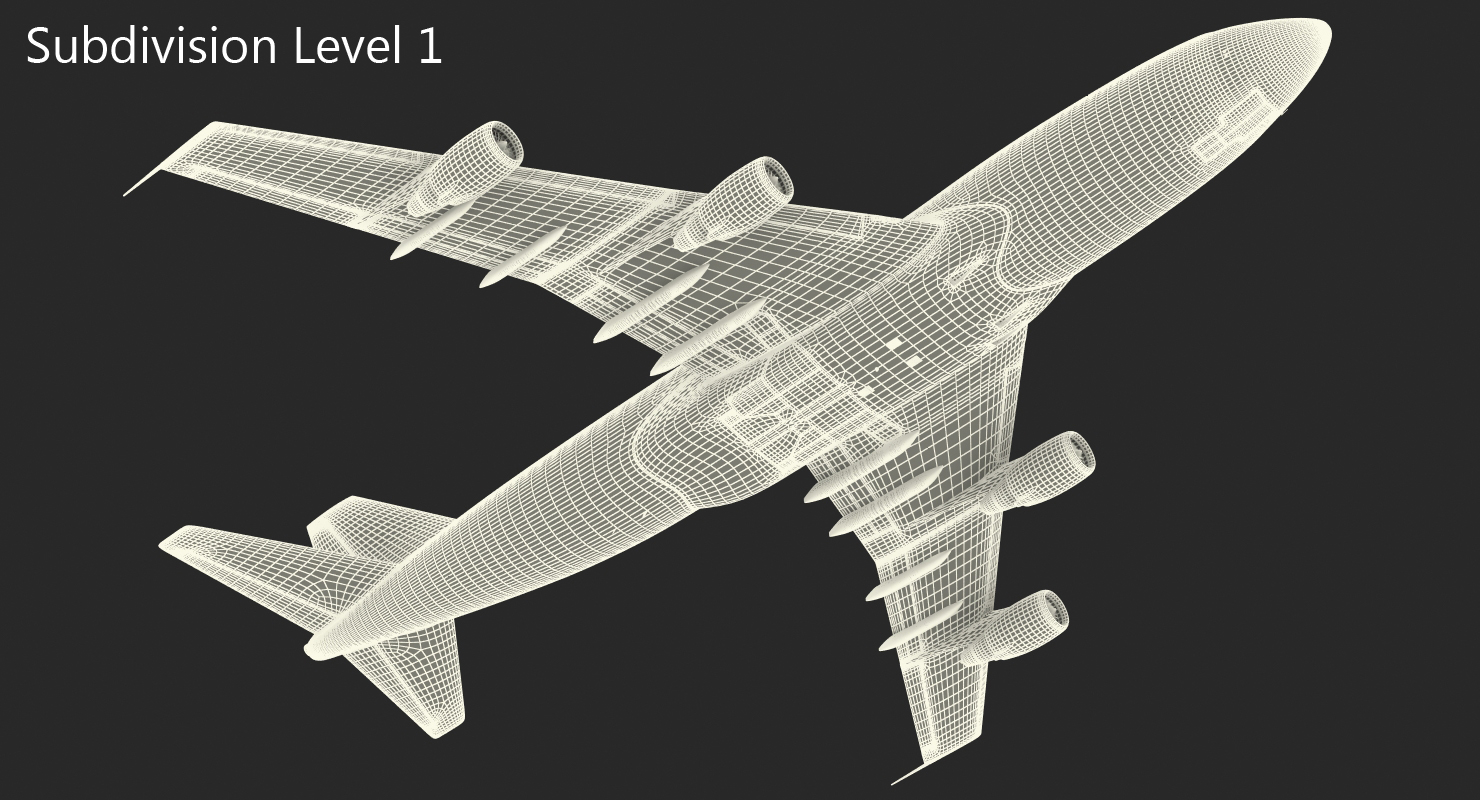 3D model Boeing 747 200B Generic Rigged