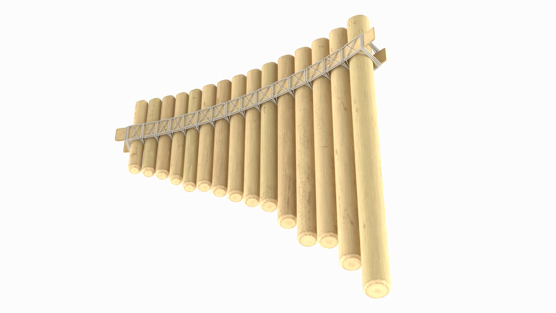 3D model Pan Flute Instrument