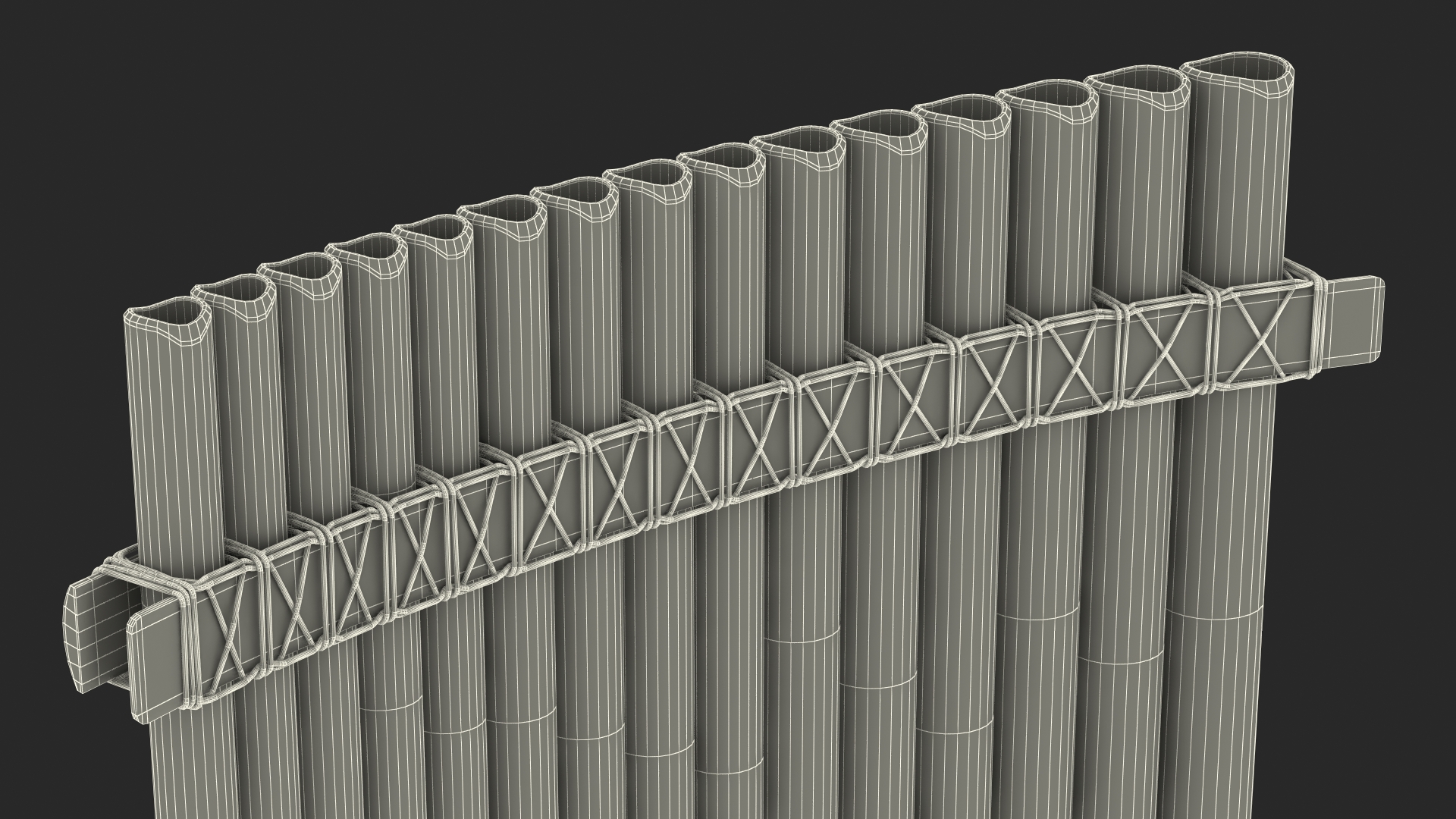 3D model Pan Flute Instrument