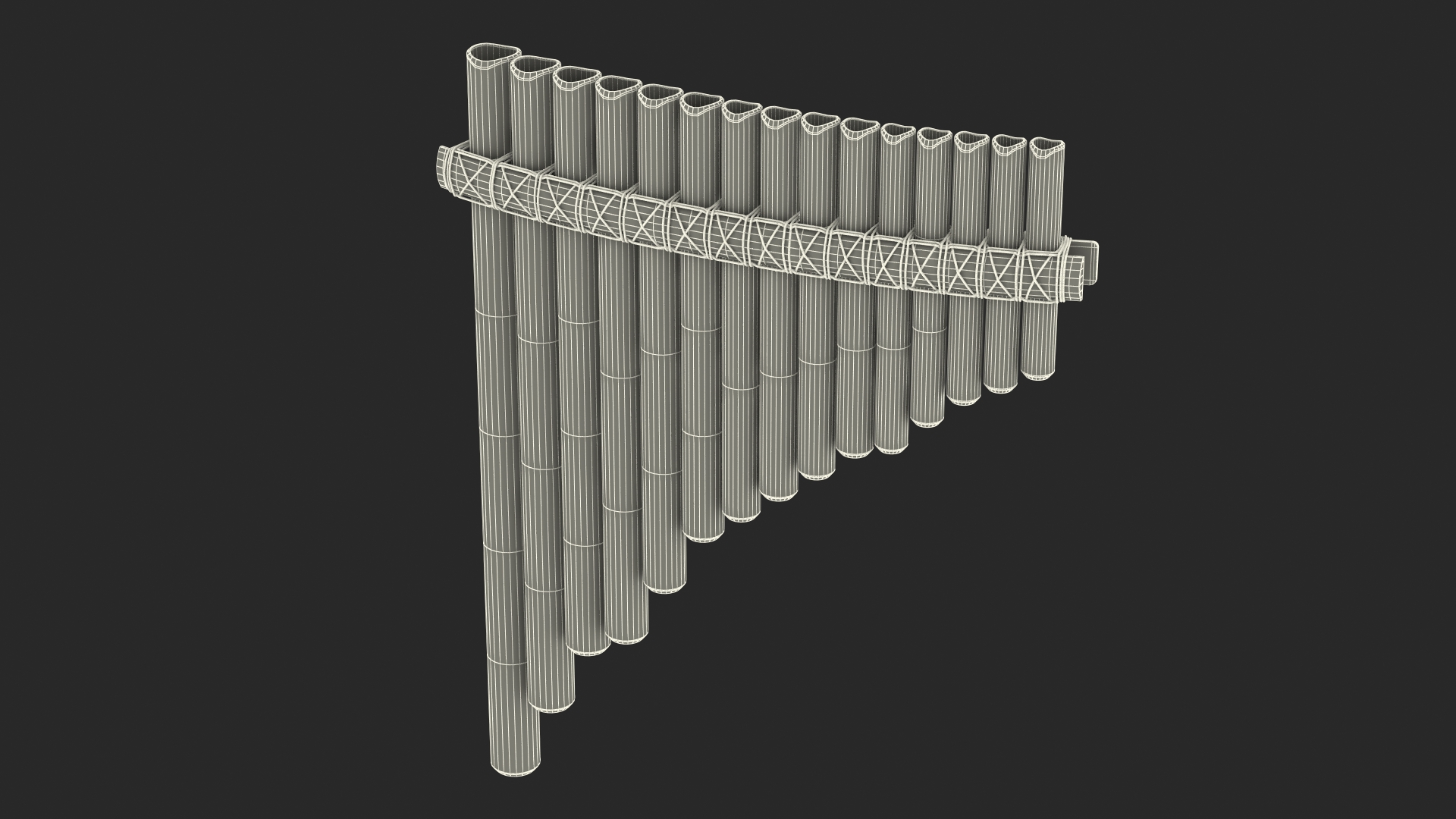 3D model Pan Flute Instrument