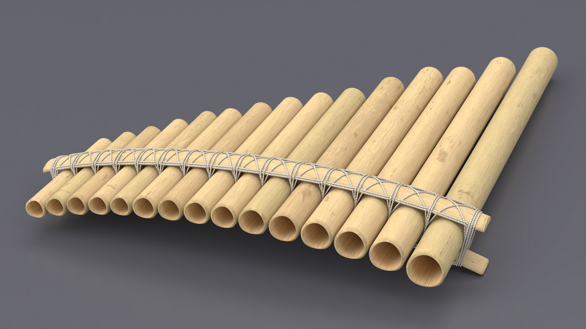 3D model Pan Flute Instrument