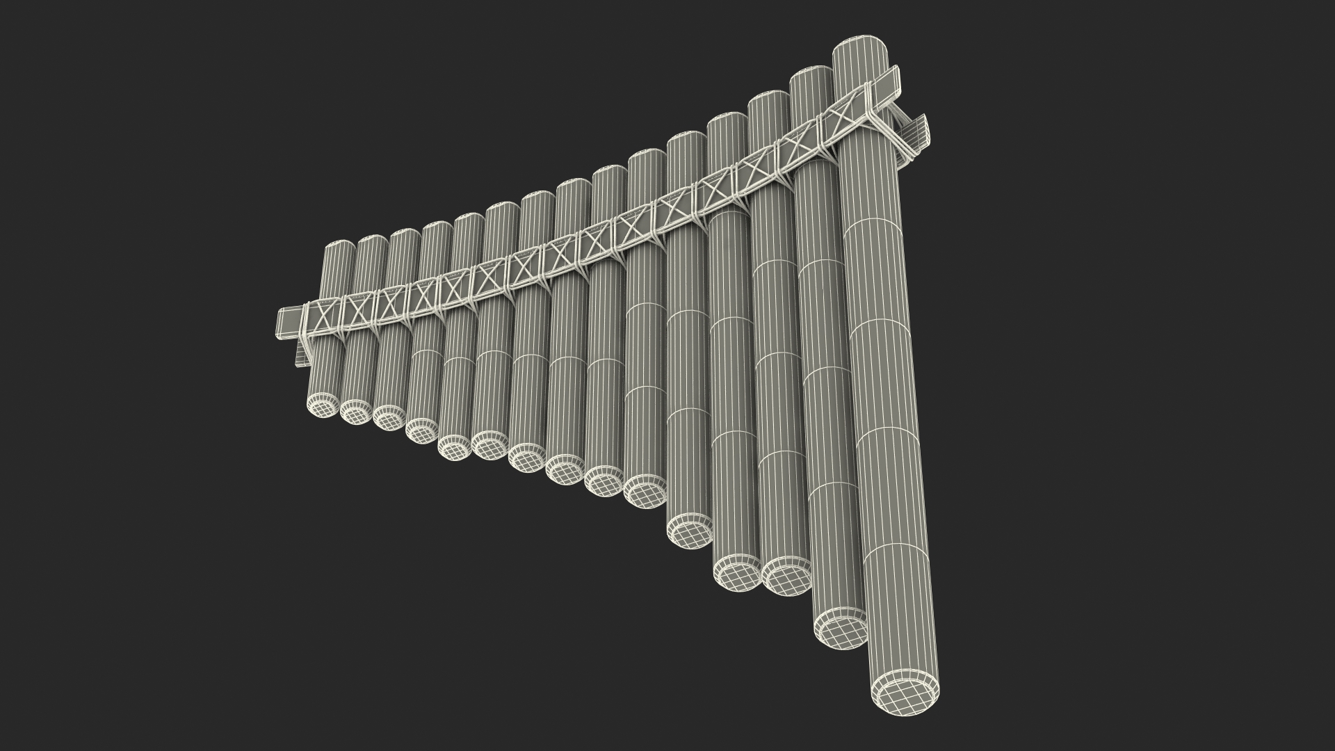 3D model Pan Flute Instrument