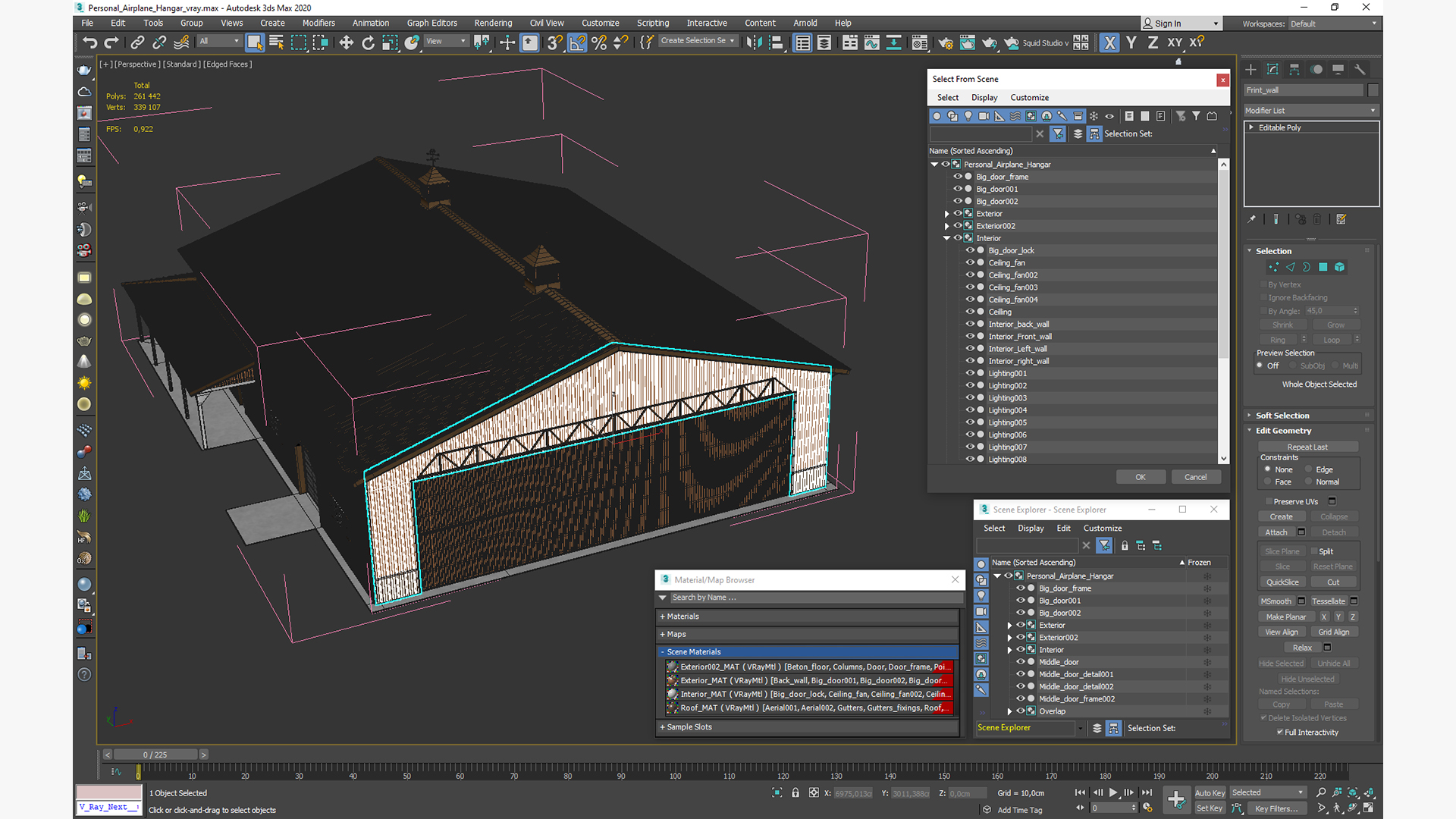 Personal Airplane Hangar 3D model