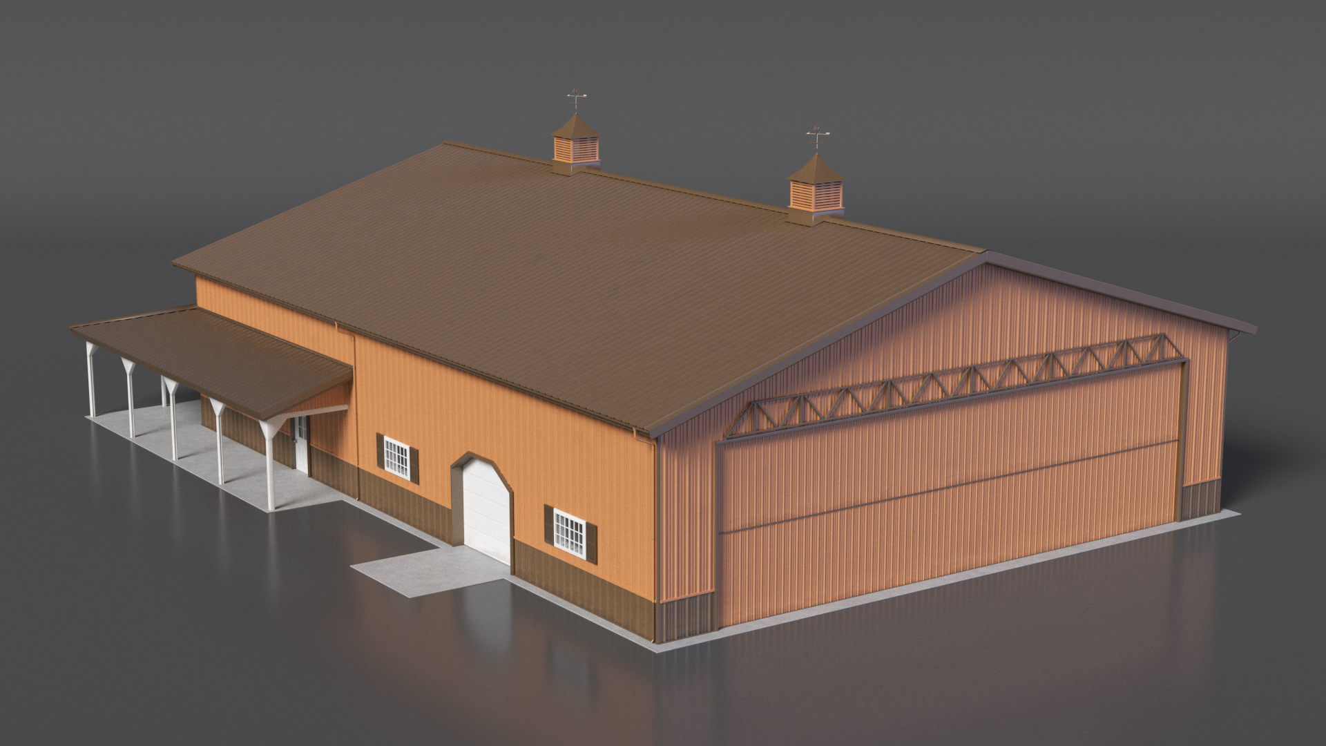 Personal Airplane Hangar 3D model