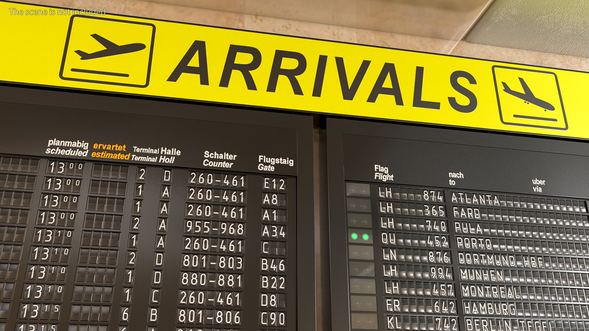 Airport Arrivals Board 3D