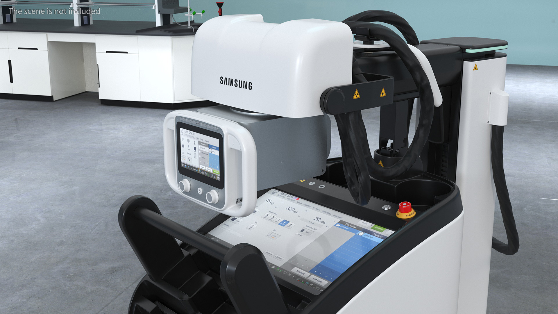 3D Digital Radiography System Samsung AccE GM85 Rigged