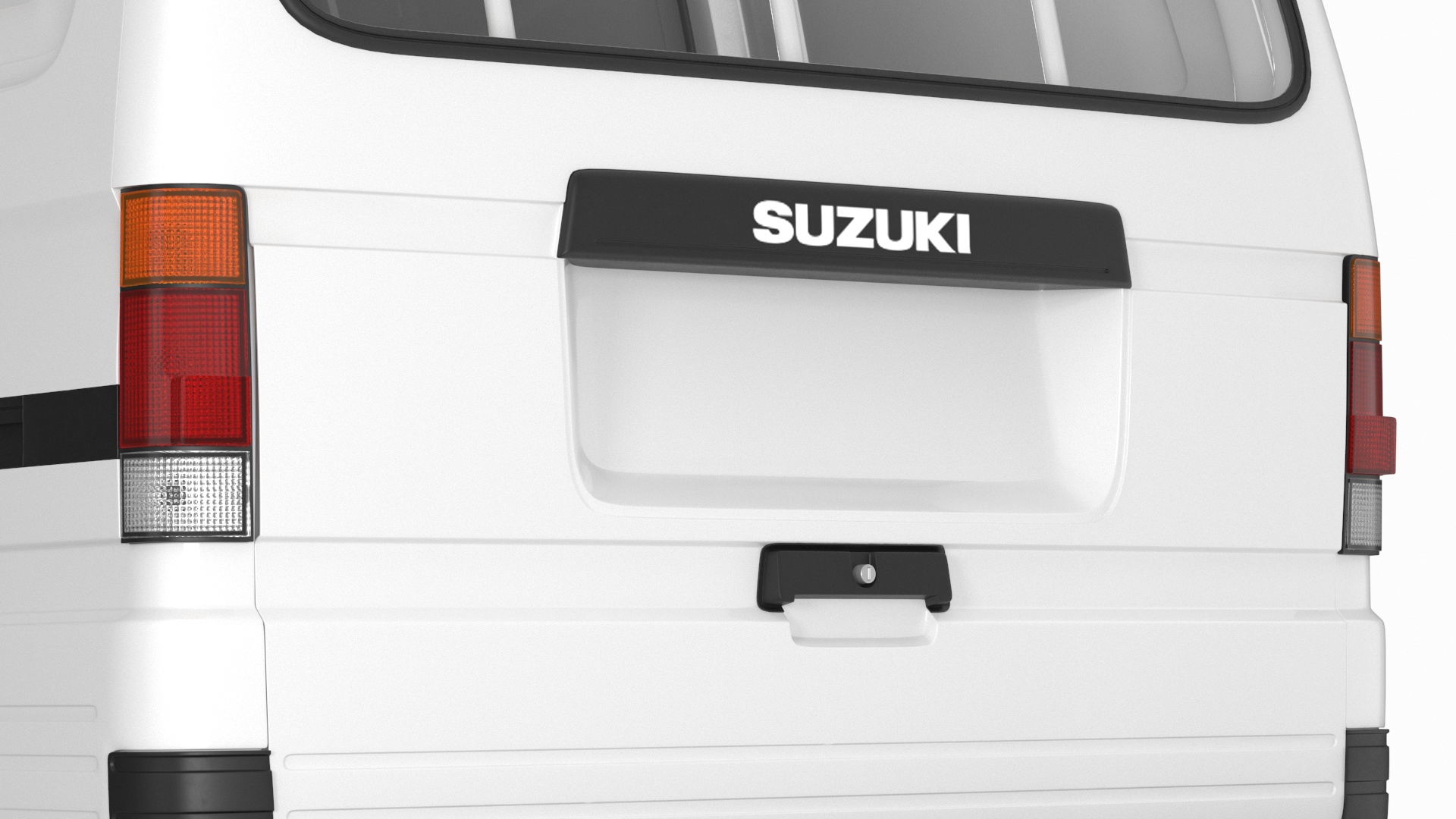 3D model Suzuki Super Carry Van White Rigged