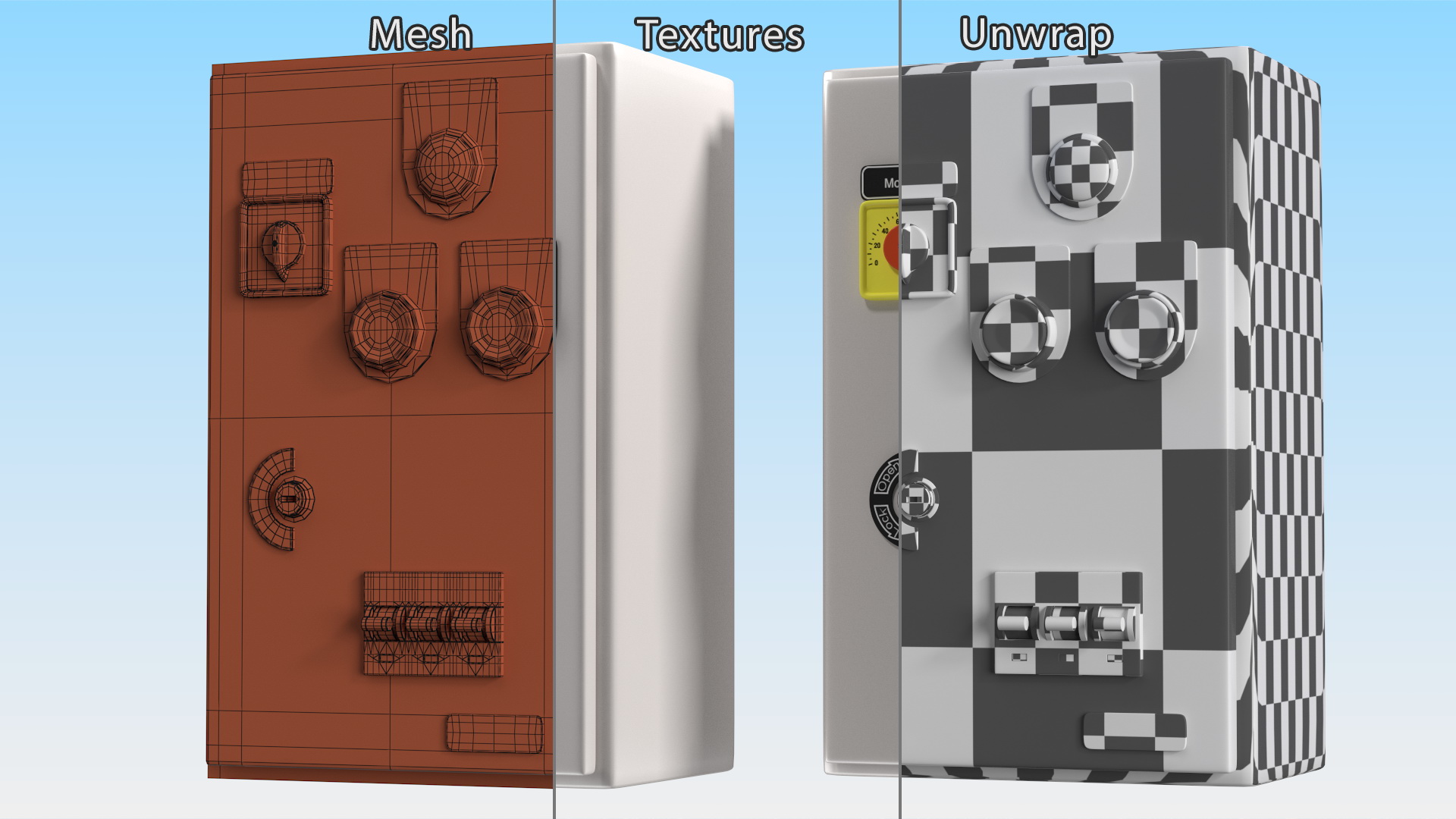 Industrial Control Panel 3D model