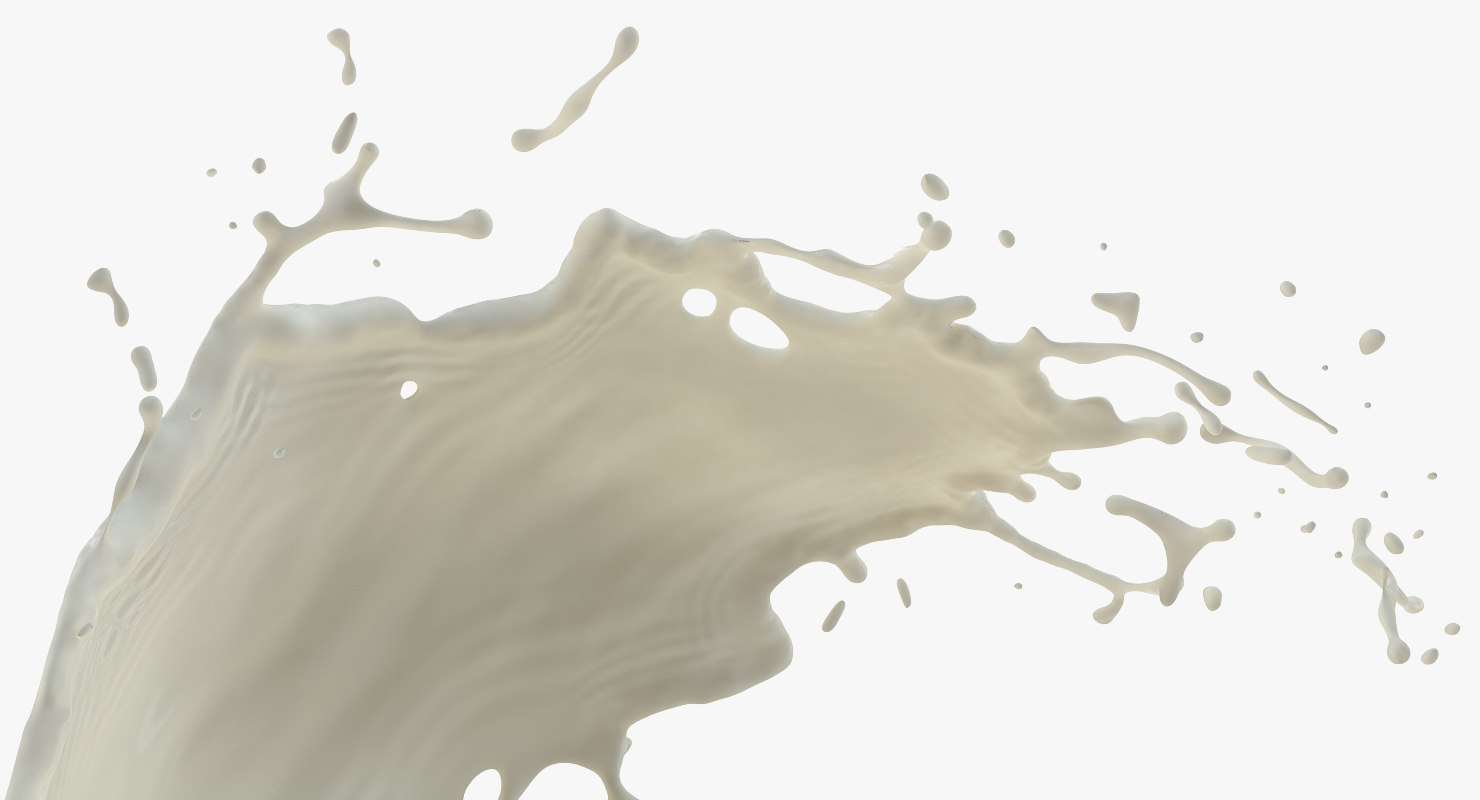 3D Milk Splash in Air model