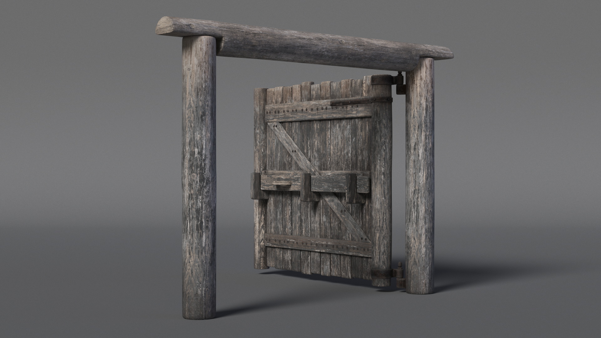 Old Faded Gate 3D model