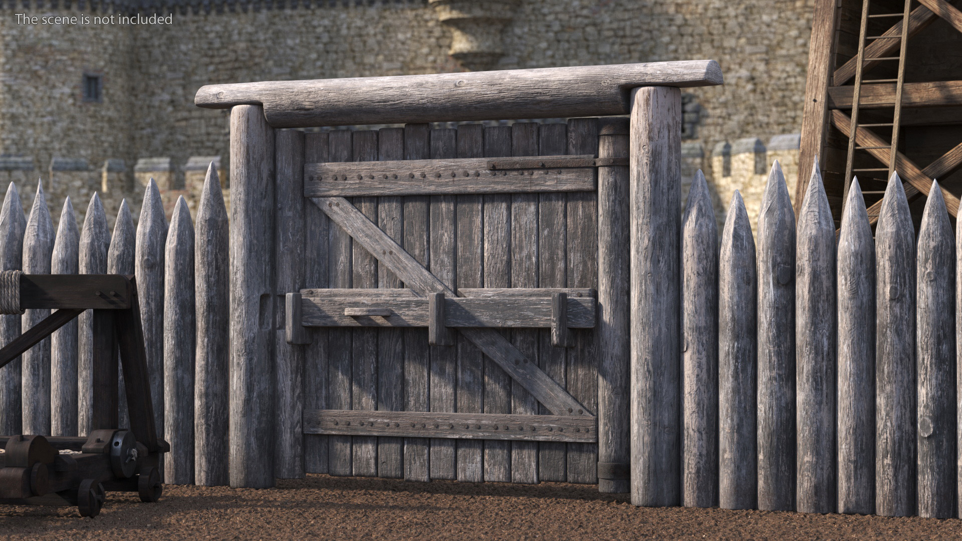 Old Faded Gate 3D model