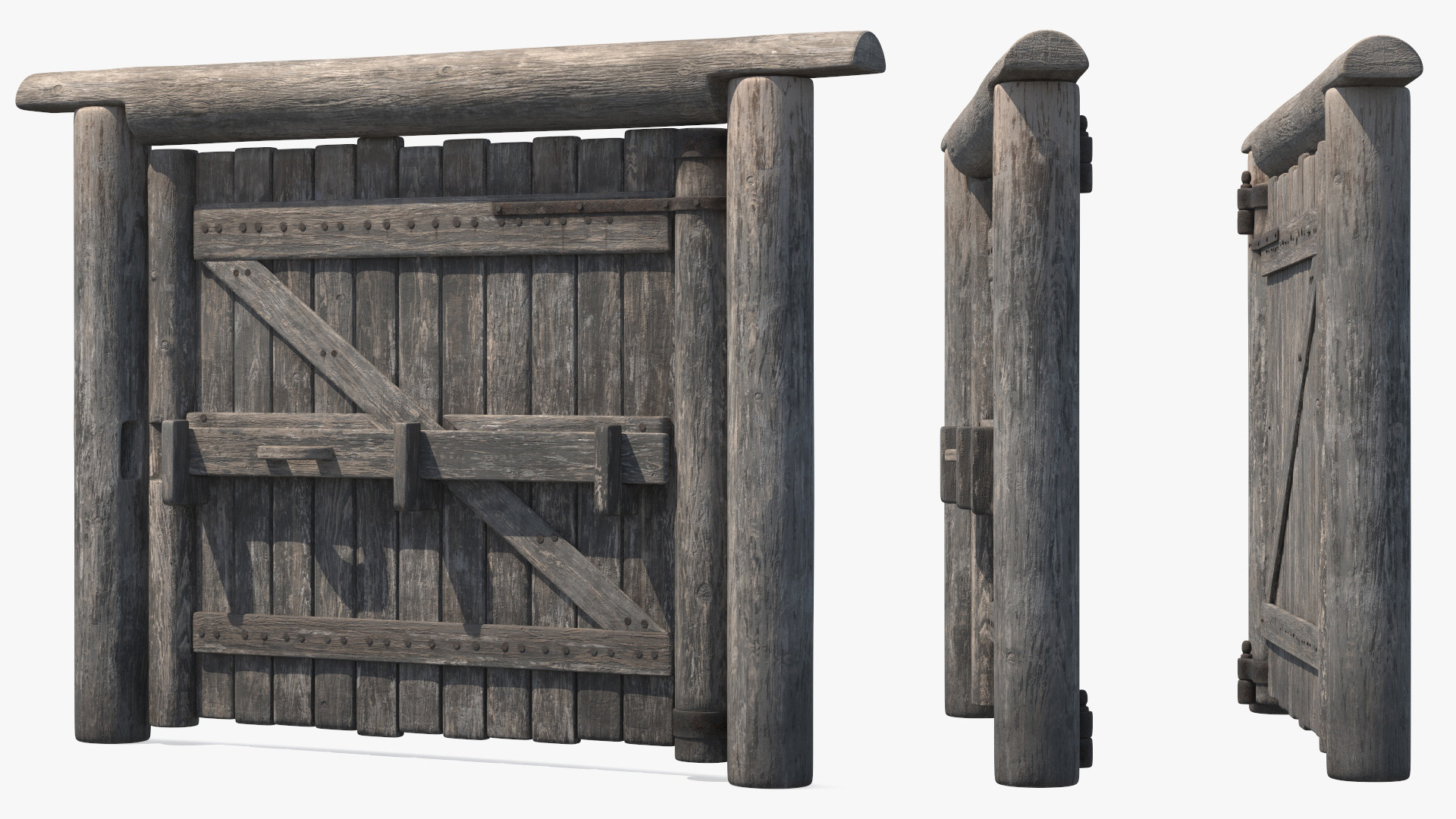 Old Faded Gate 3D model