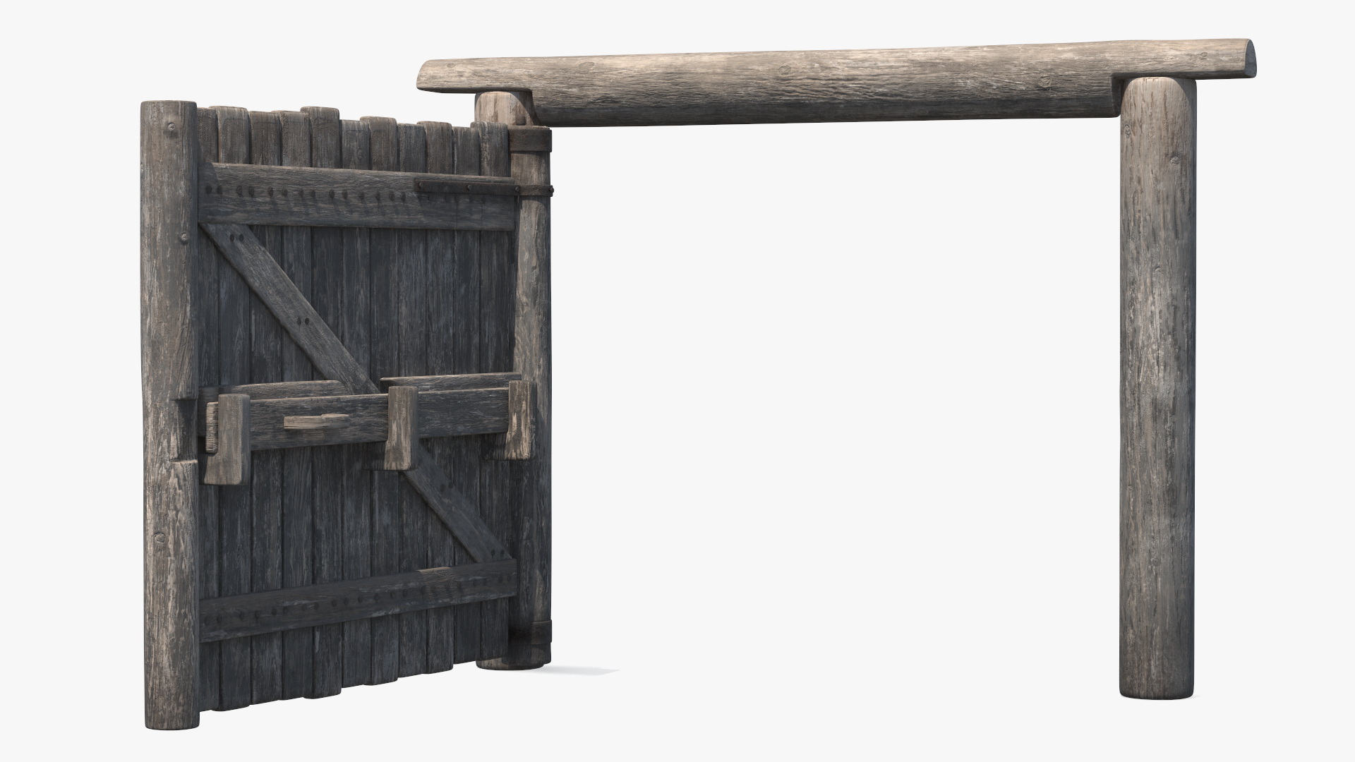 Old Faded Gate 3D model