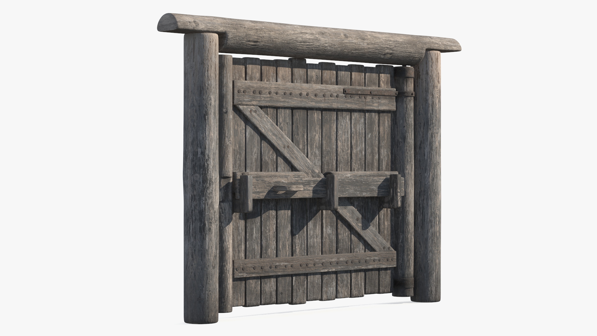 Old Faded Gate 3D model