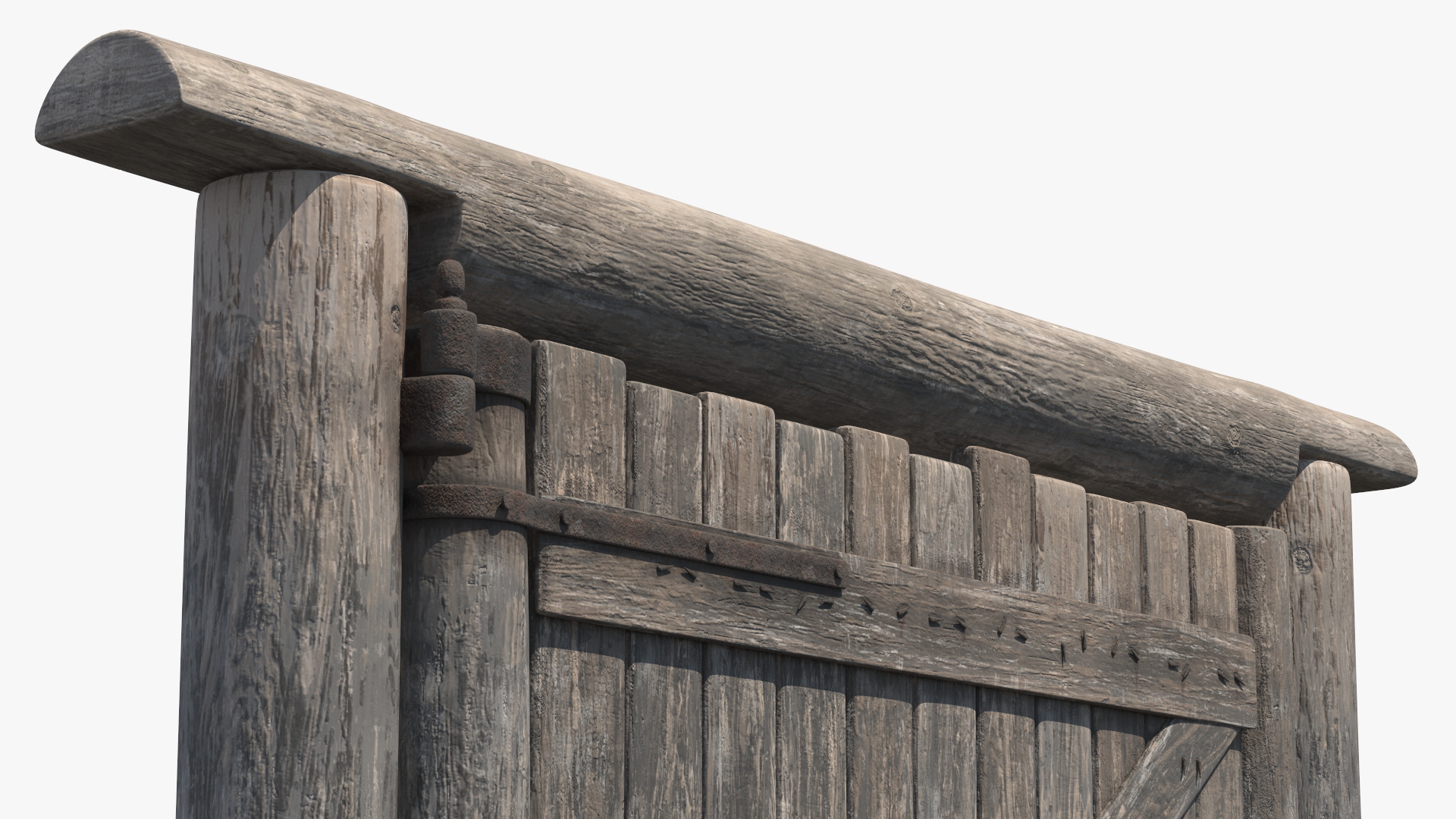 Old Faded Gate 3D model