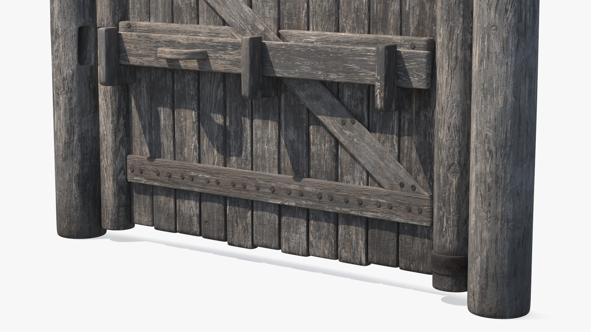 Old Faded Gate 3D model