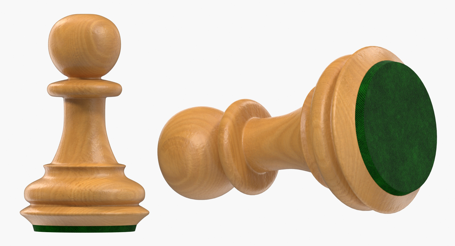 3D Wooden Chess Set