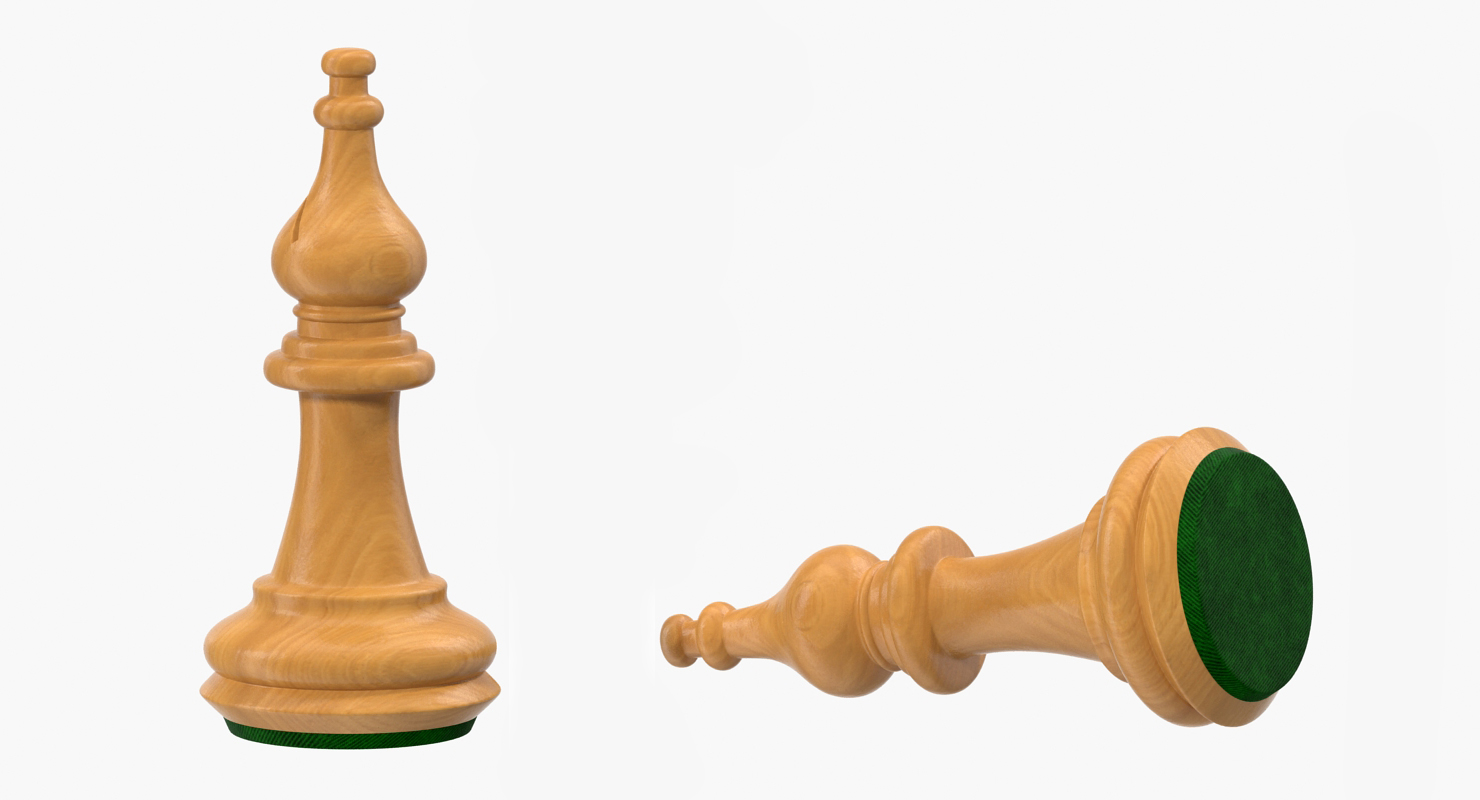 3D Wooden Chess Set