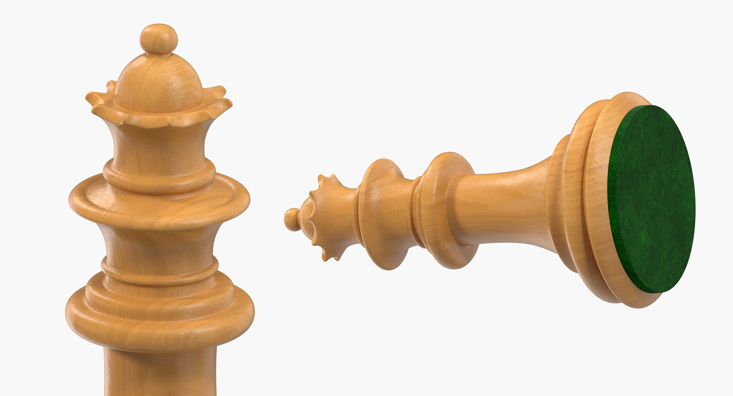 3D Wooden Chess Set